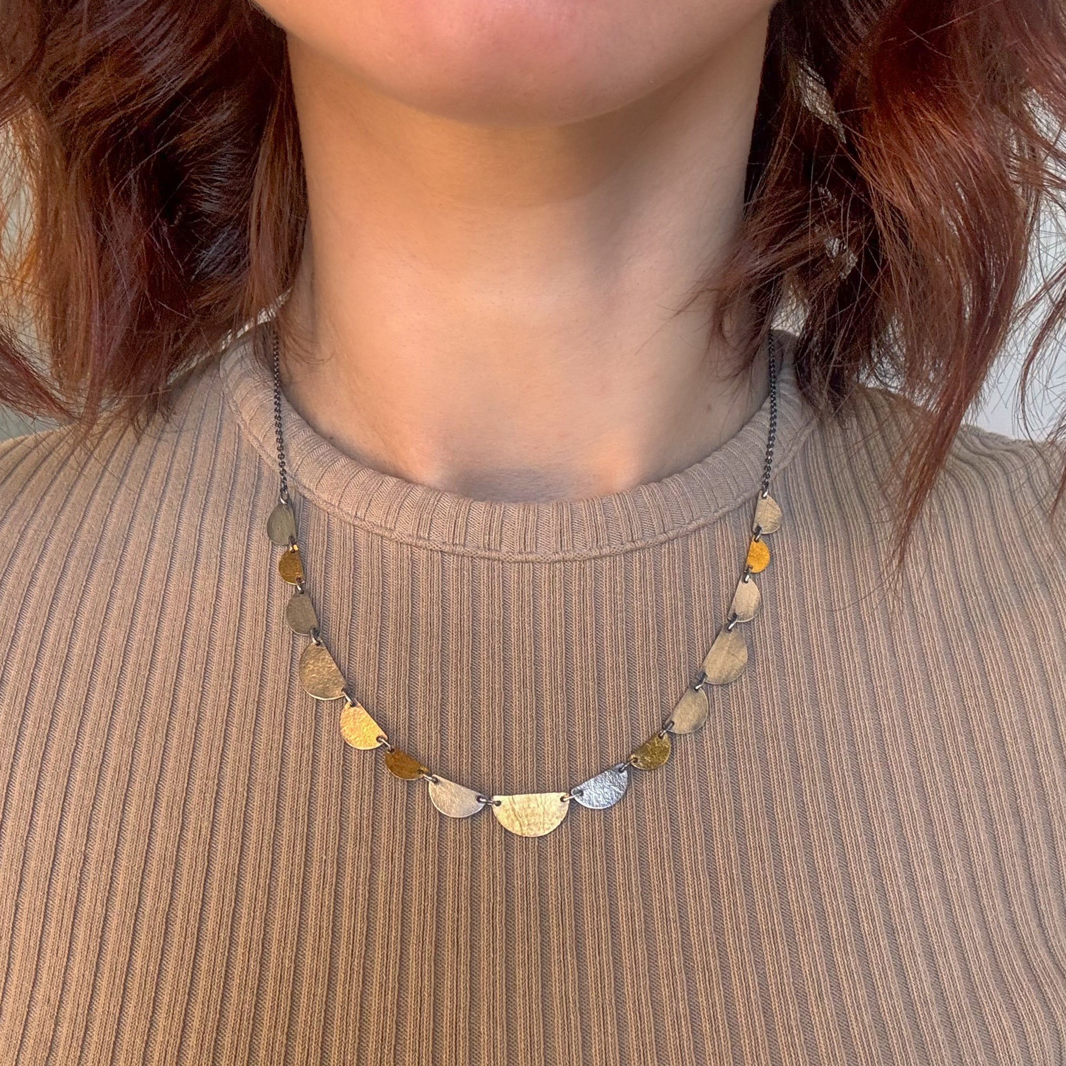 Mixed Metal Hemi Necklace