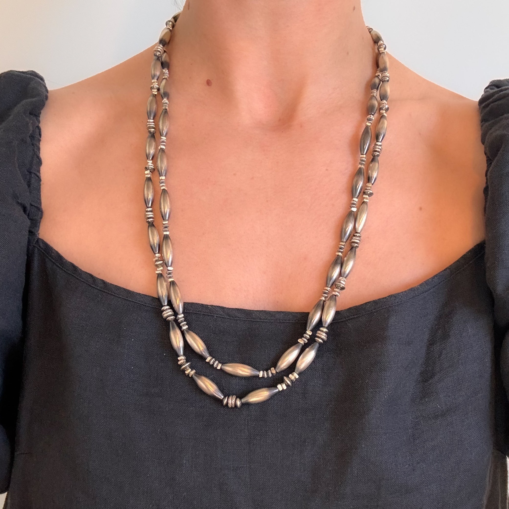 Double Strand Desert Pearl Necklace