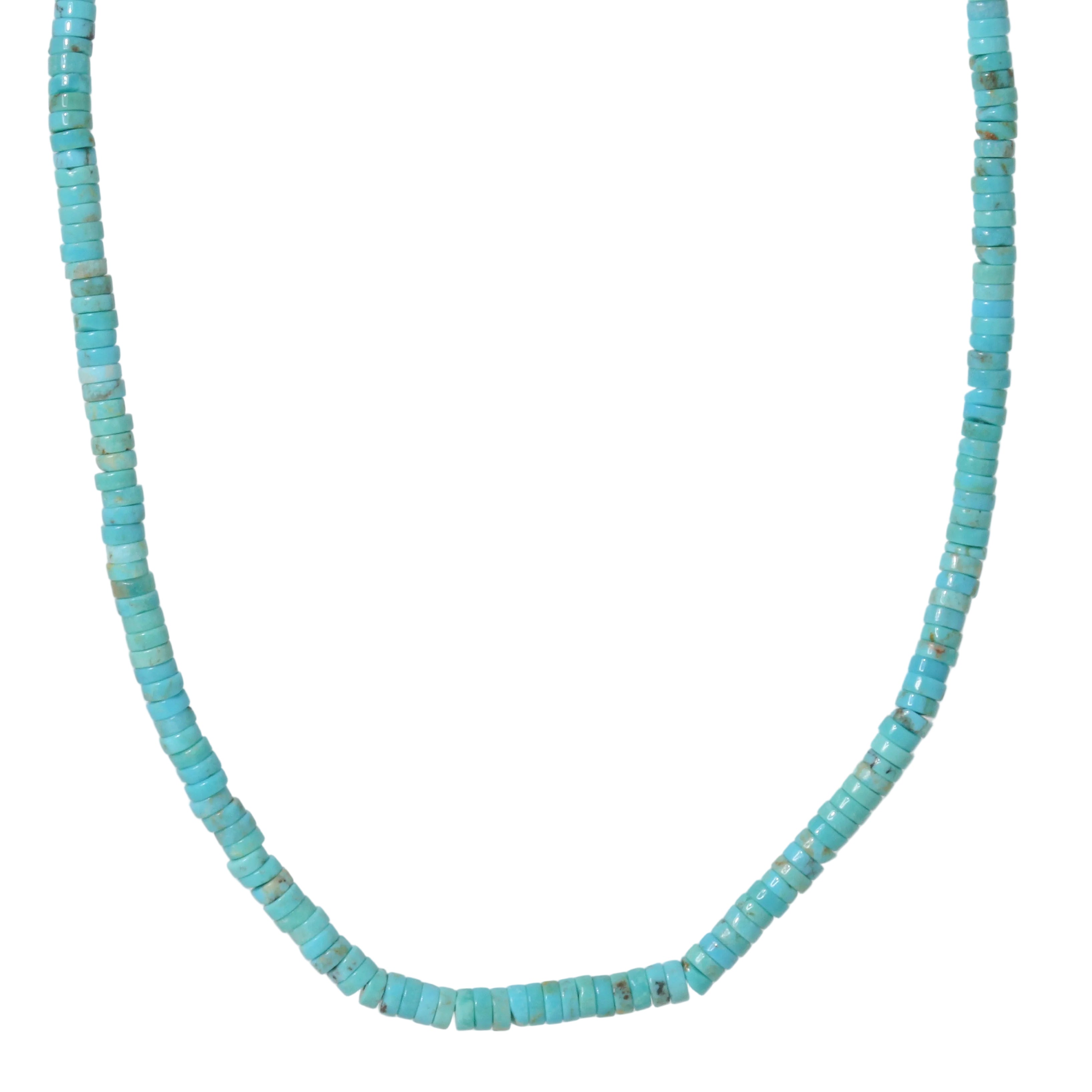 3mm Heishi Turquoise Necklace