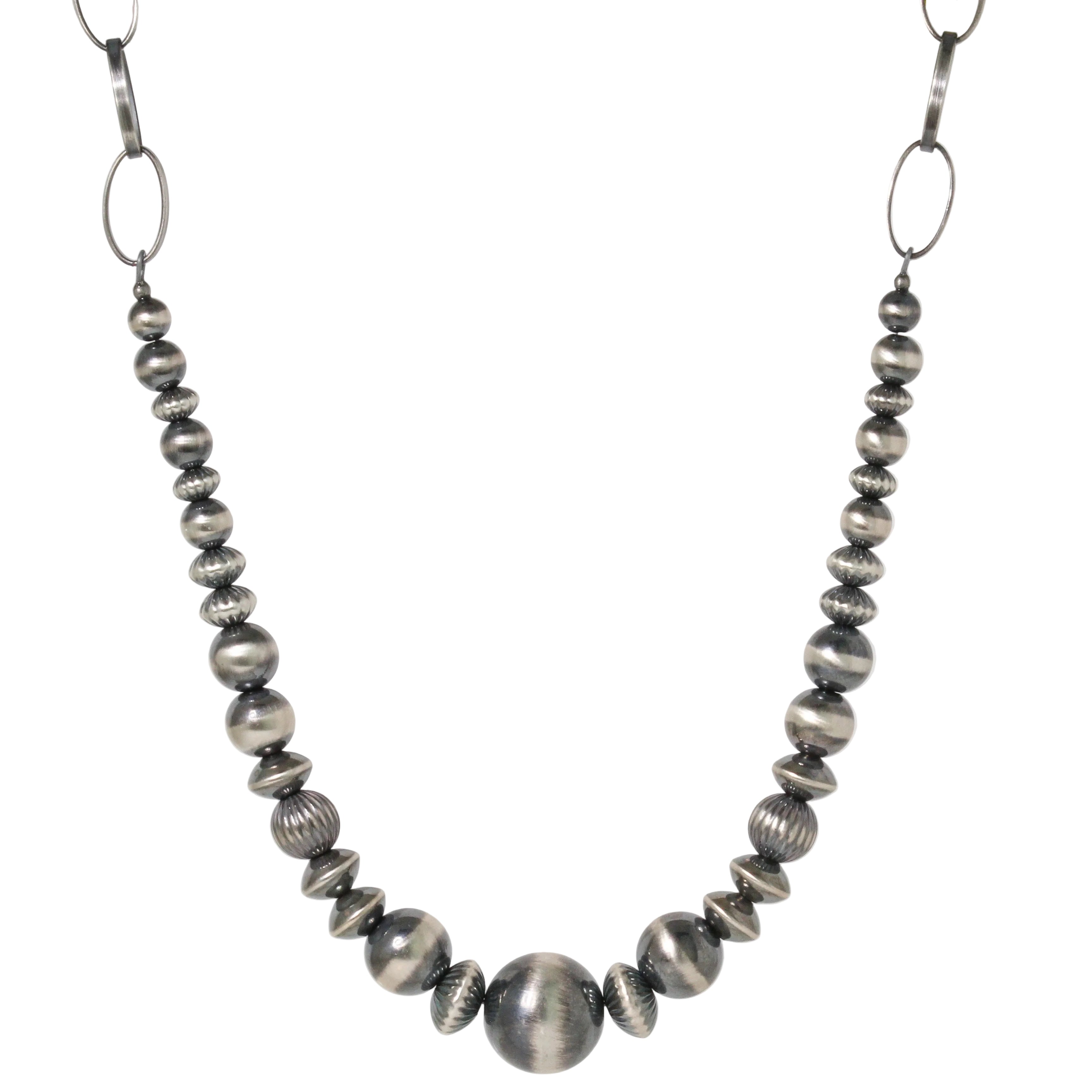 Navajo Pearl + Links Necklace