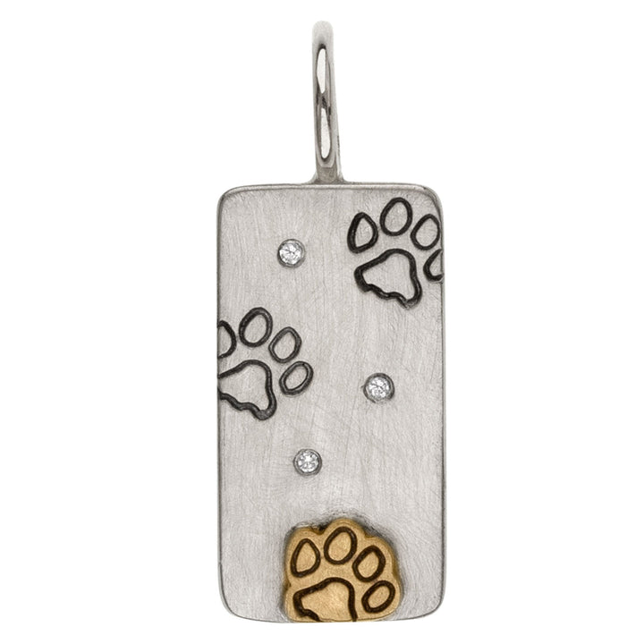 Medium ID Tag Paw Charm