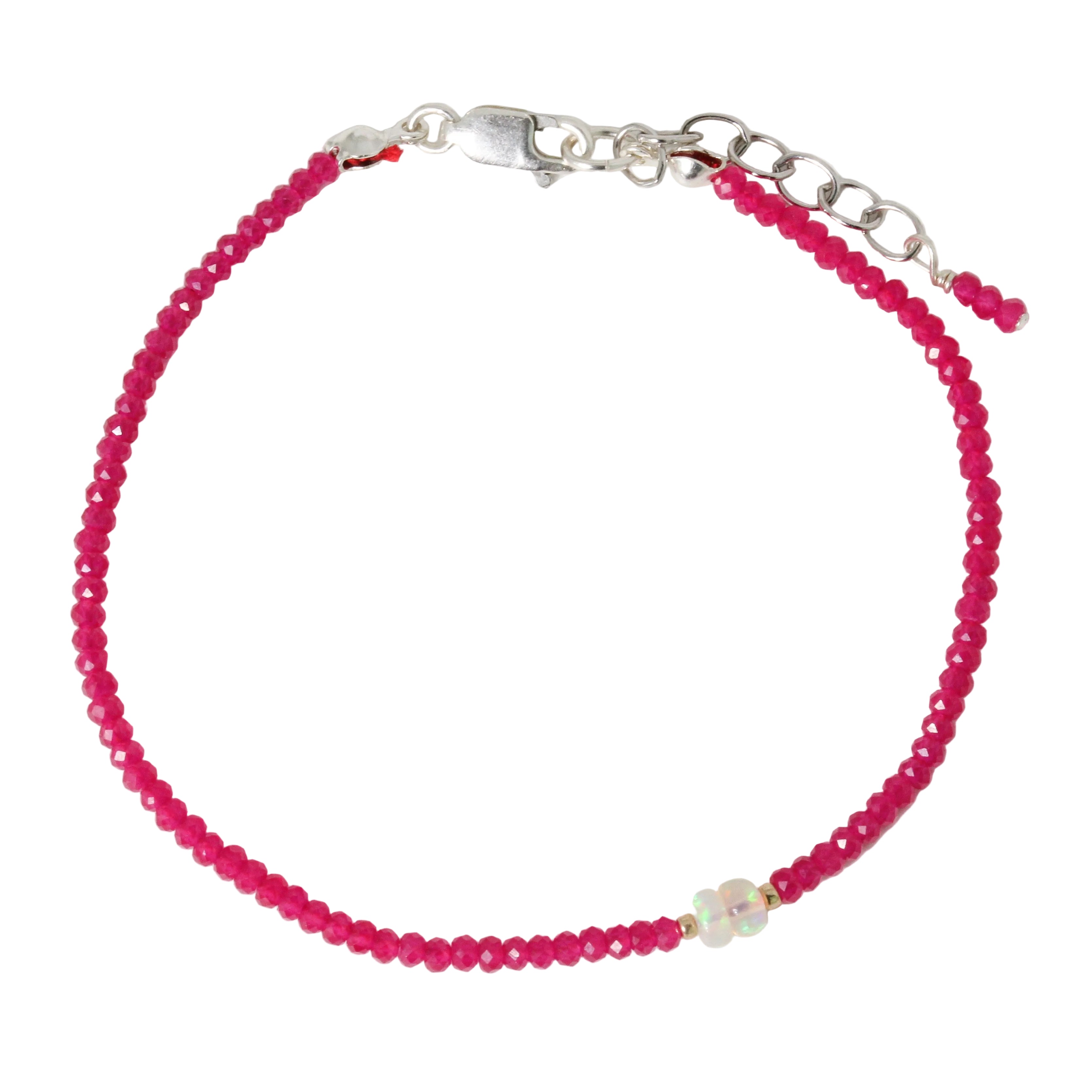 Ruby + Opal Bracelet