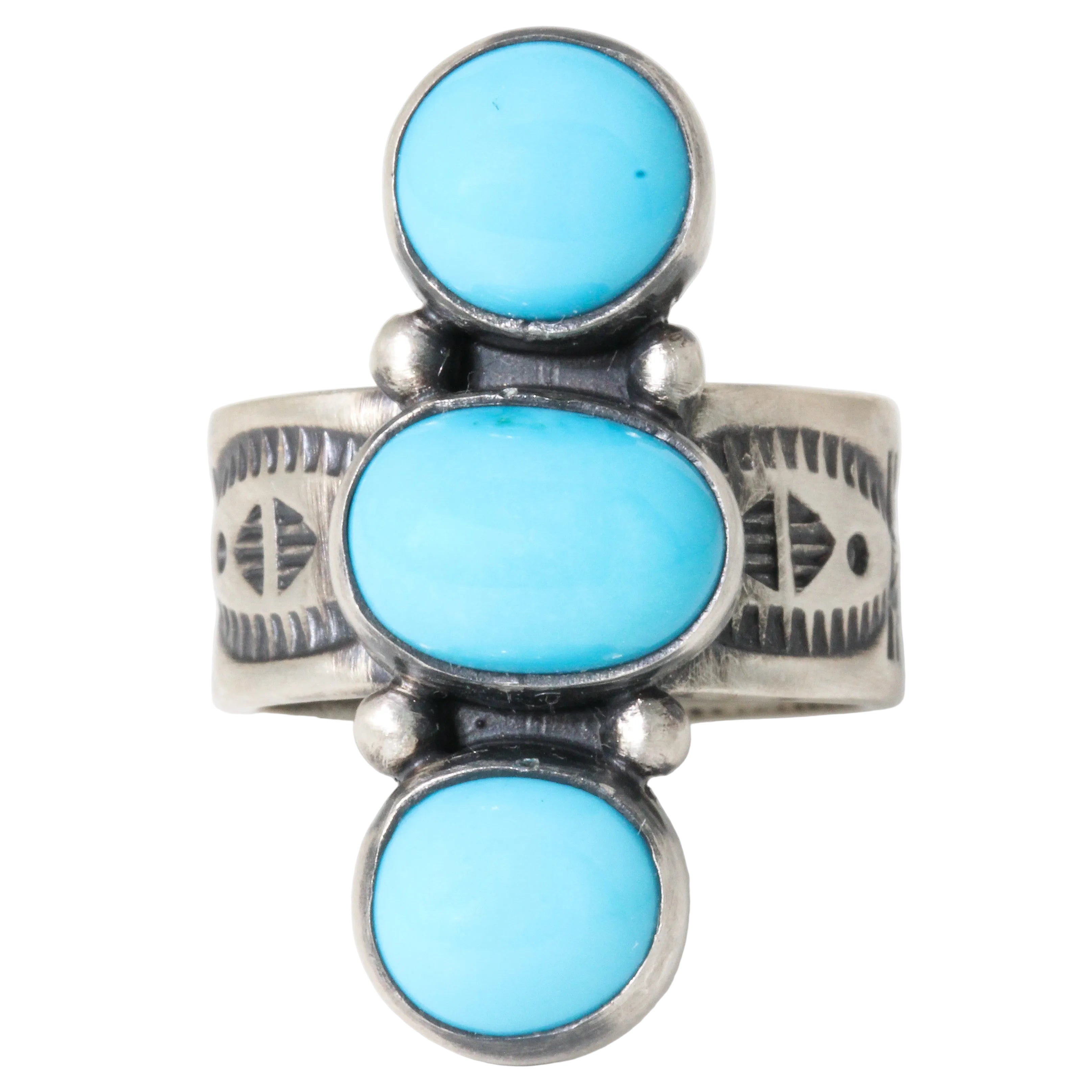 Triple Stacked Turquoise Ring