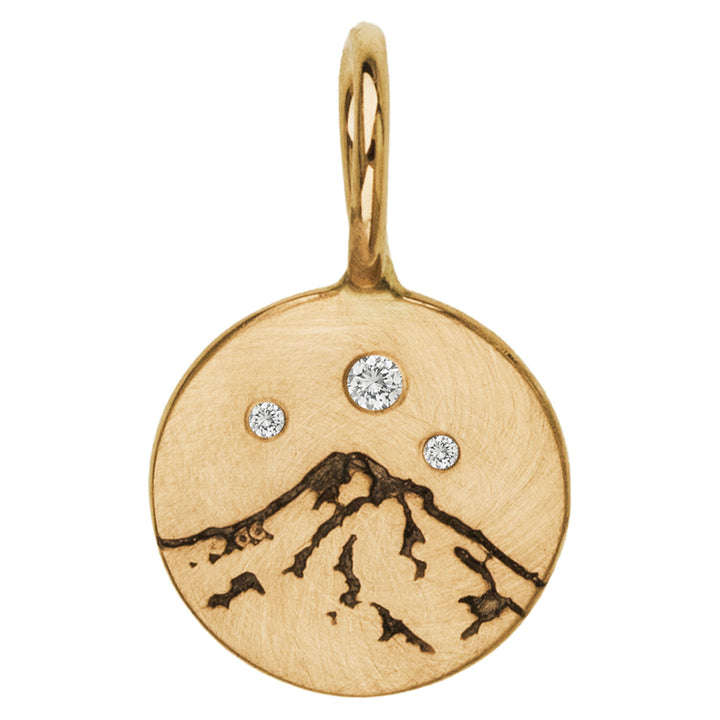 Mini Round Mt Hood Charm