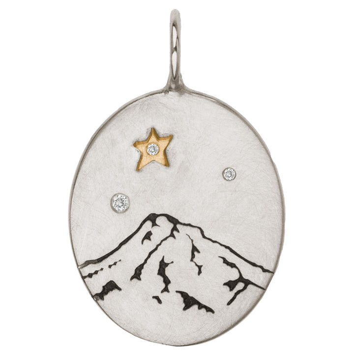 Mt Hood Oval Charm