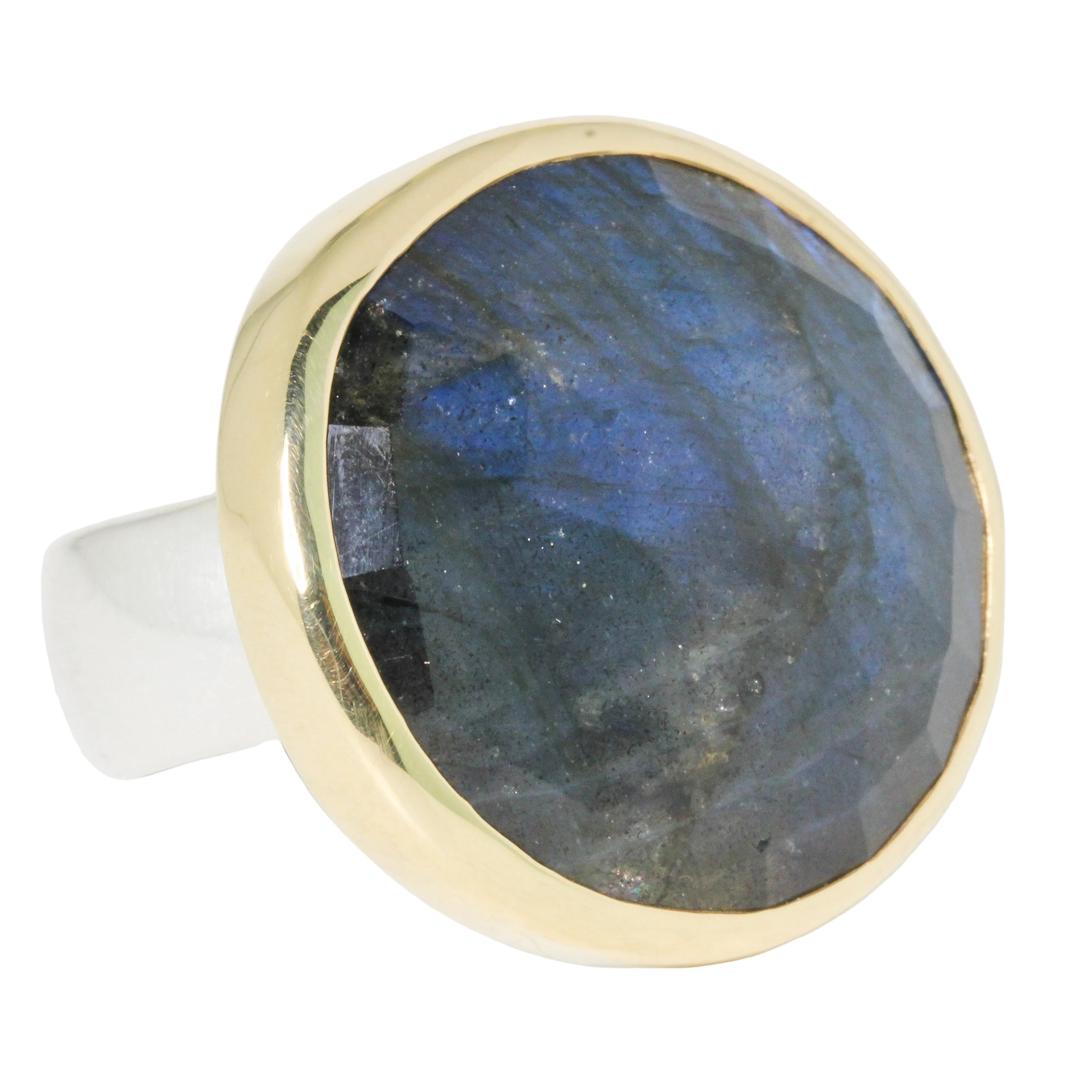Round Labradorite Ring