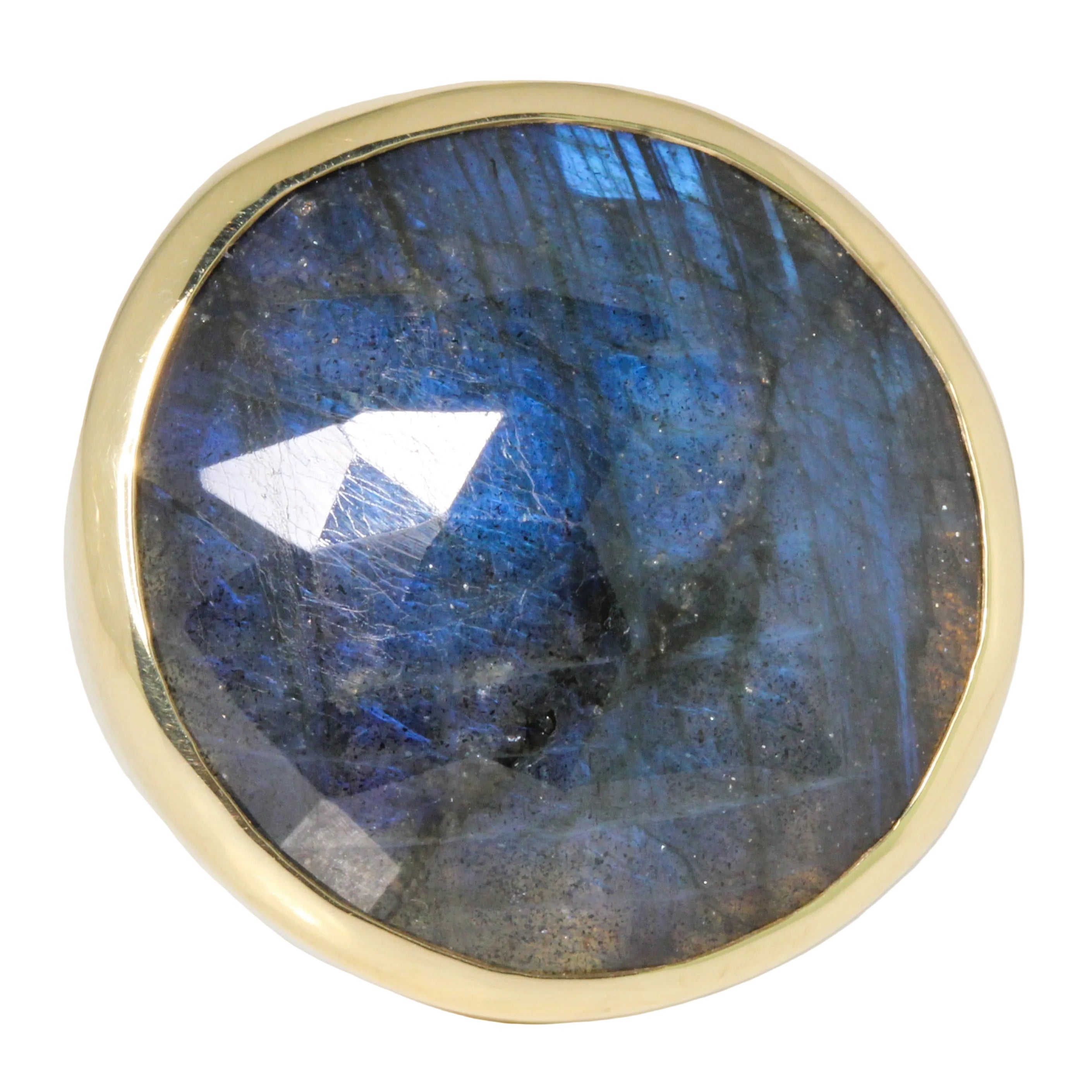 Round Labradorite Ring