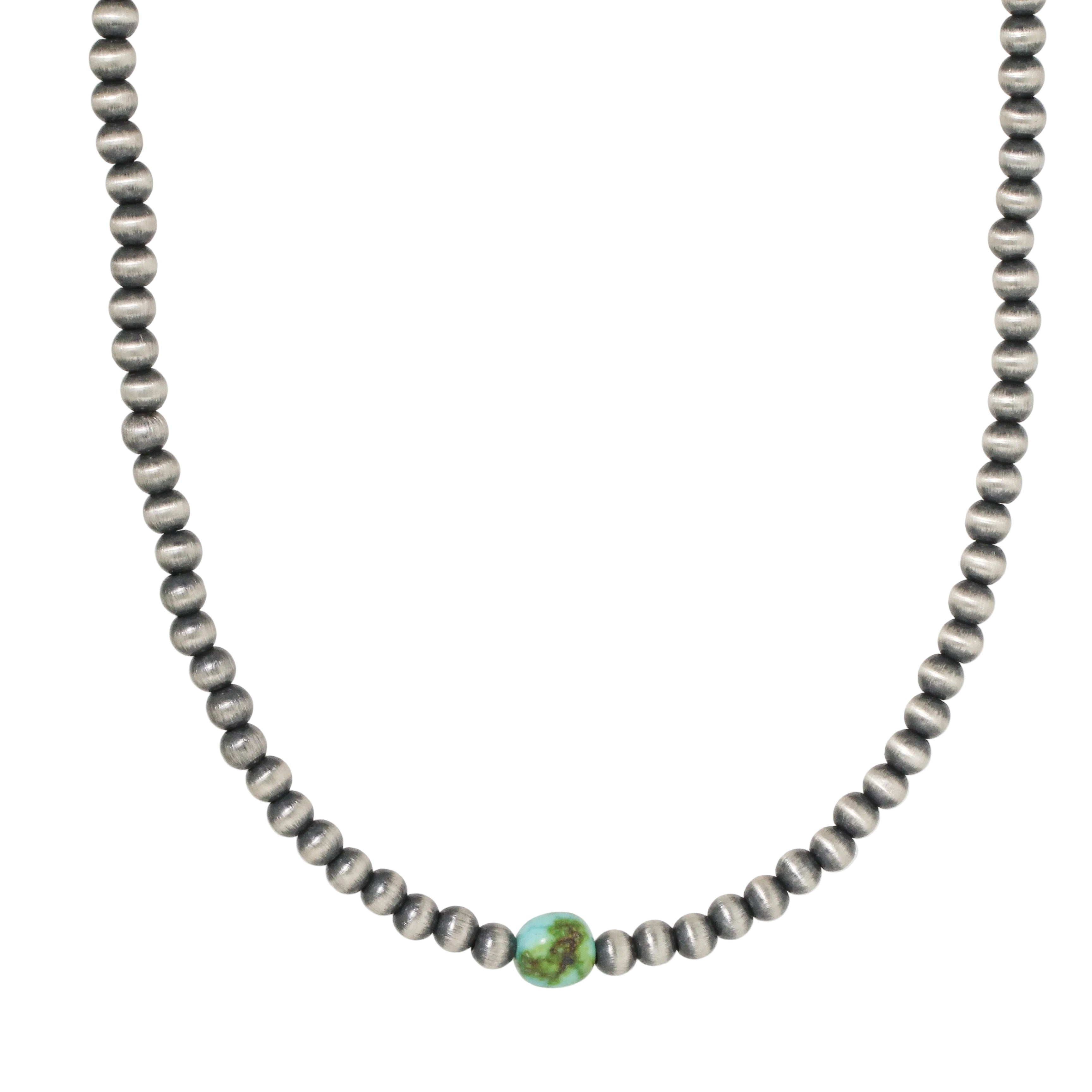 Navajo Pearl + Sonoran Turquoise Necklace