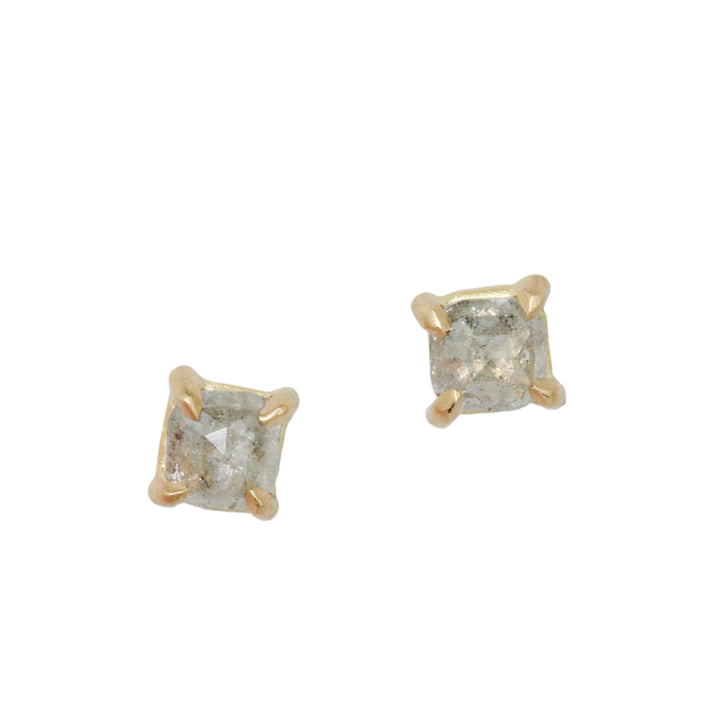 Salt and Pepper Diamond Stud Earrings