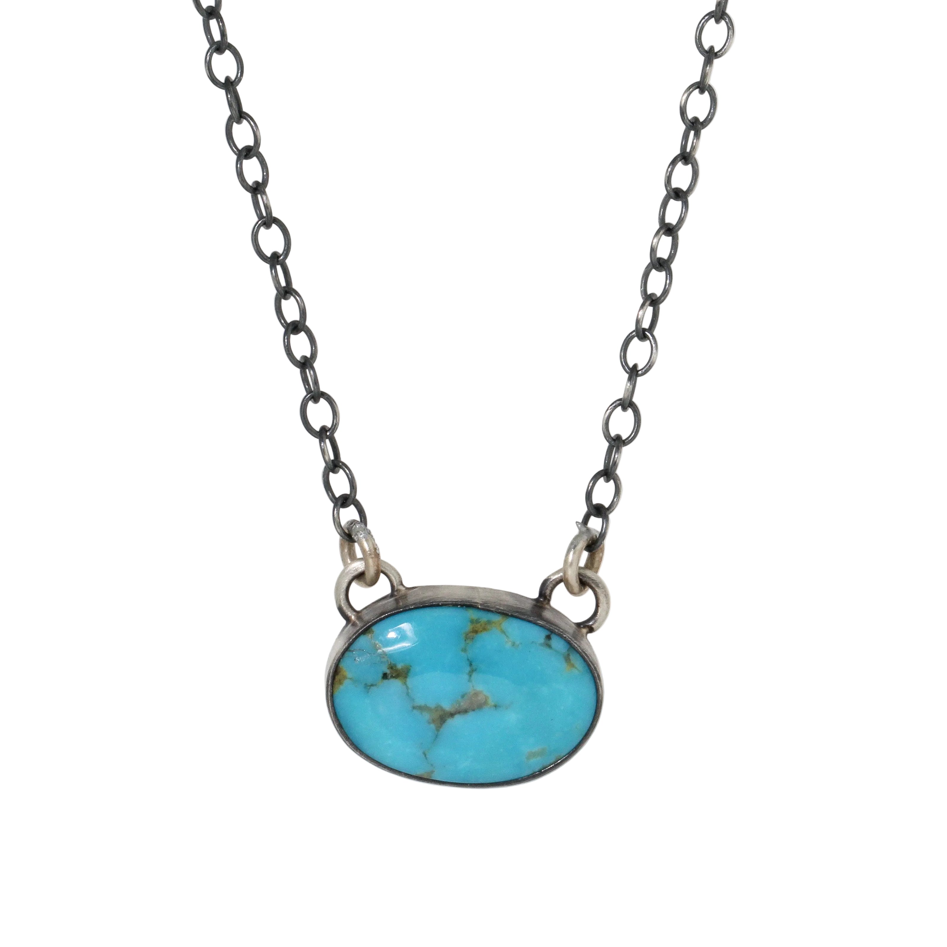 Kingman Turquoise Pendant Necklace