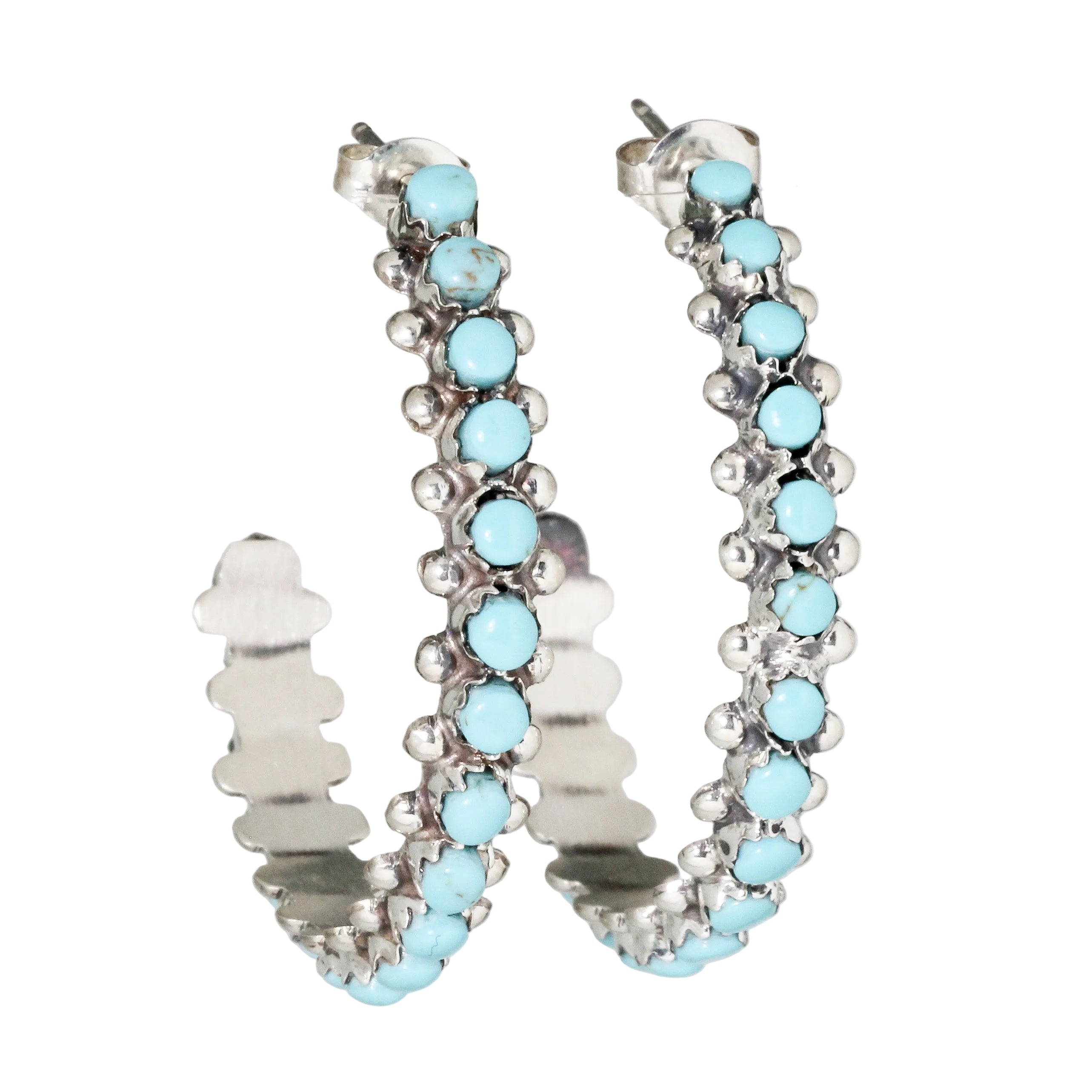 Zuni J Hoop Earrings