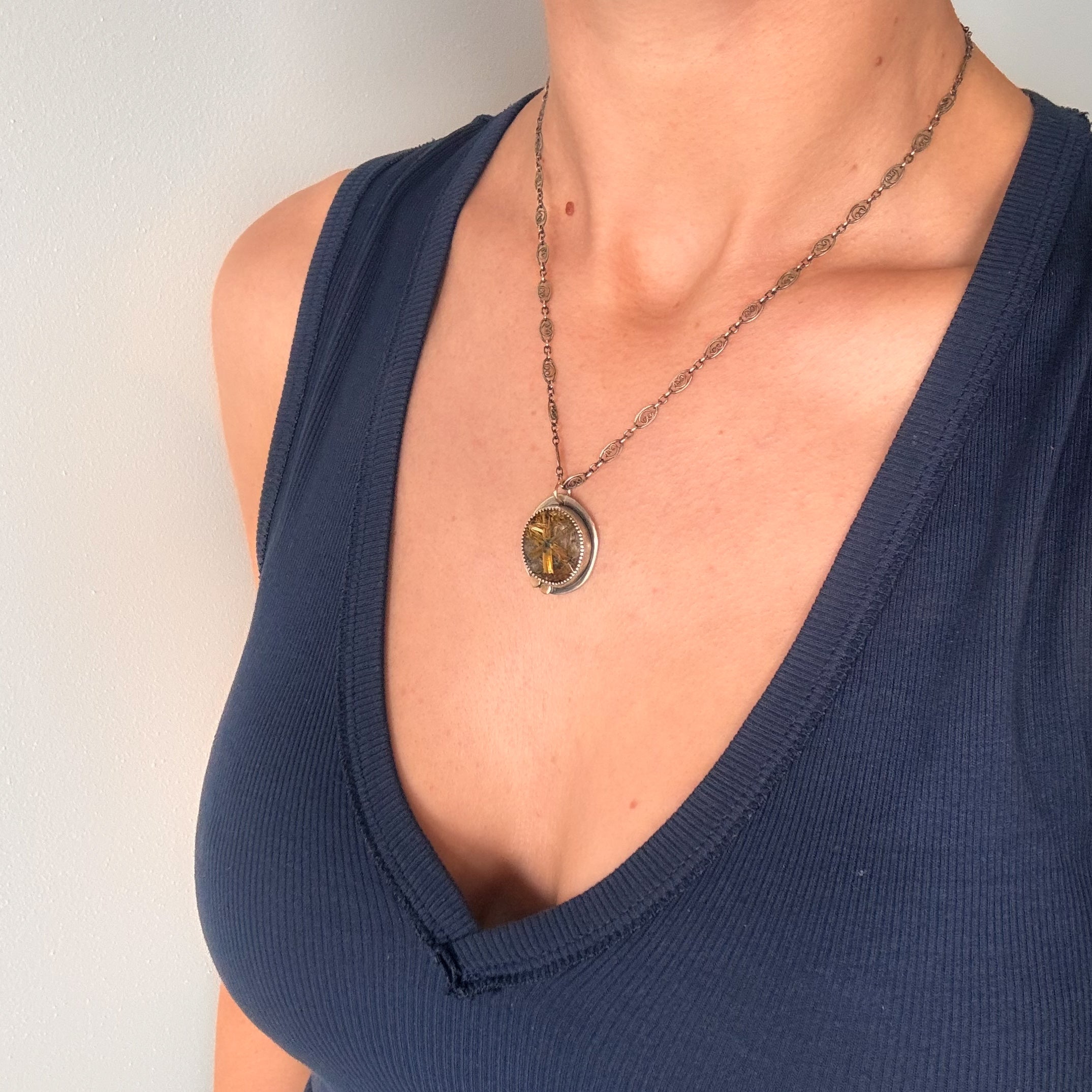 Star Rutile Quartz Necklace