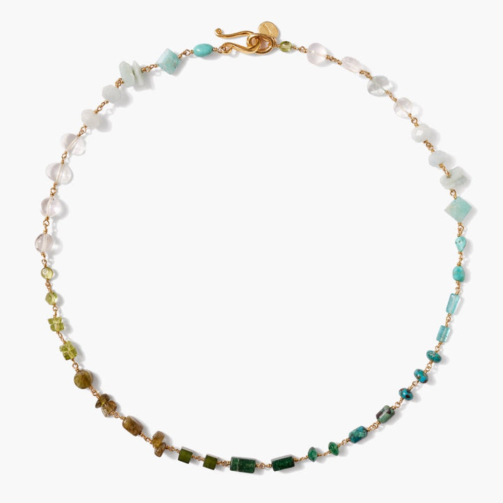 Daphne Bead Necklace - Turquoise Mix