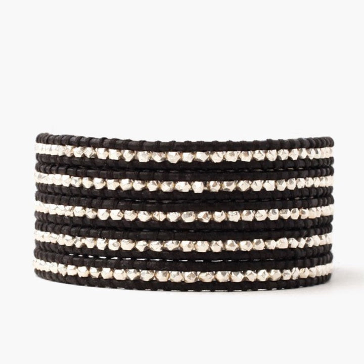 Sterling Black Wrap Bracelet