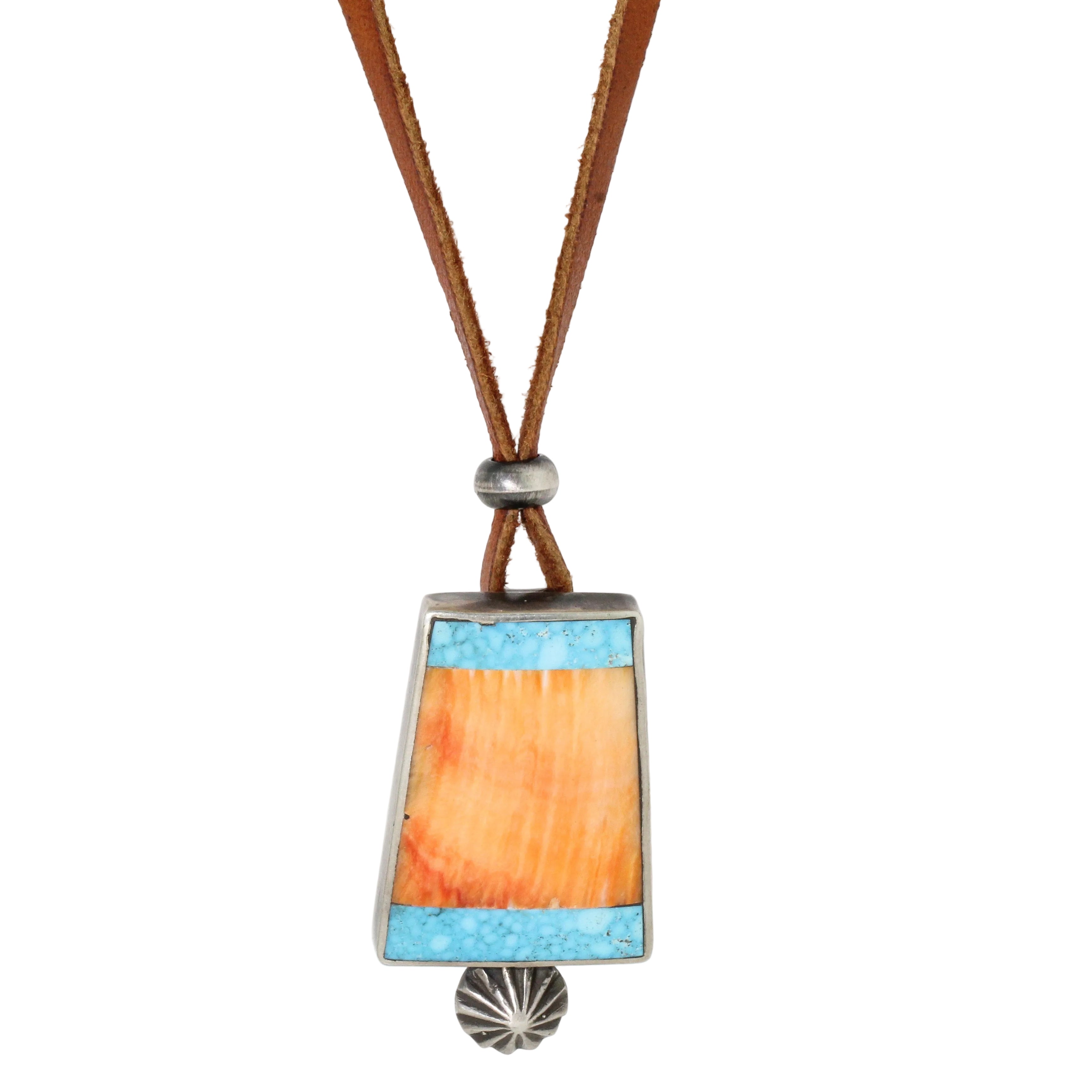 Jesse Robbins Spiny Oyster Mosaic Necklace
