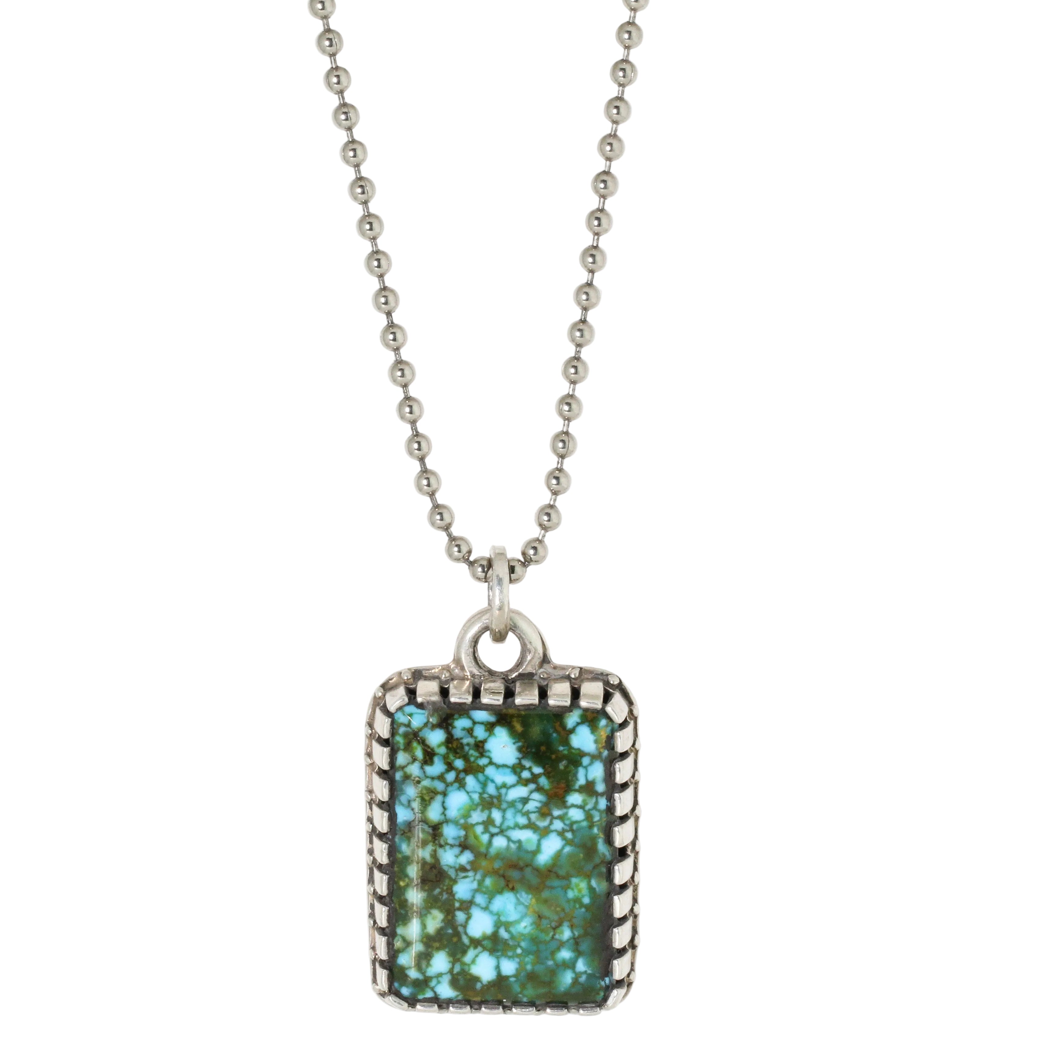 Aldrich Spiderweb Turquoise Necklace