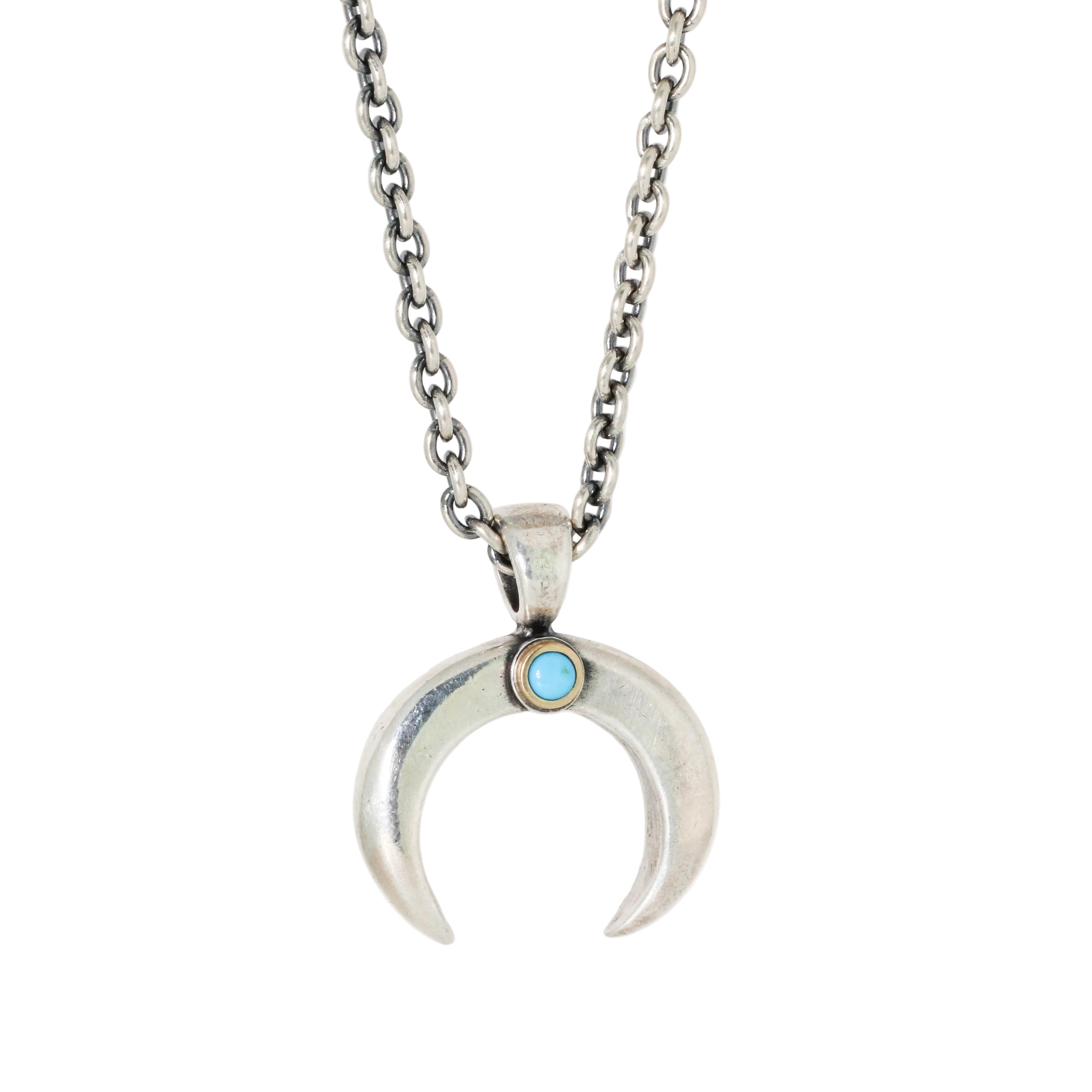 Dennis Hogan Turquoise Crescent Naja Necklace