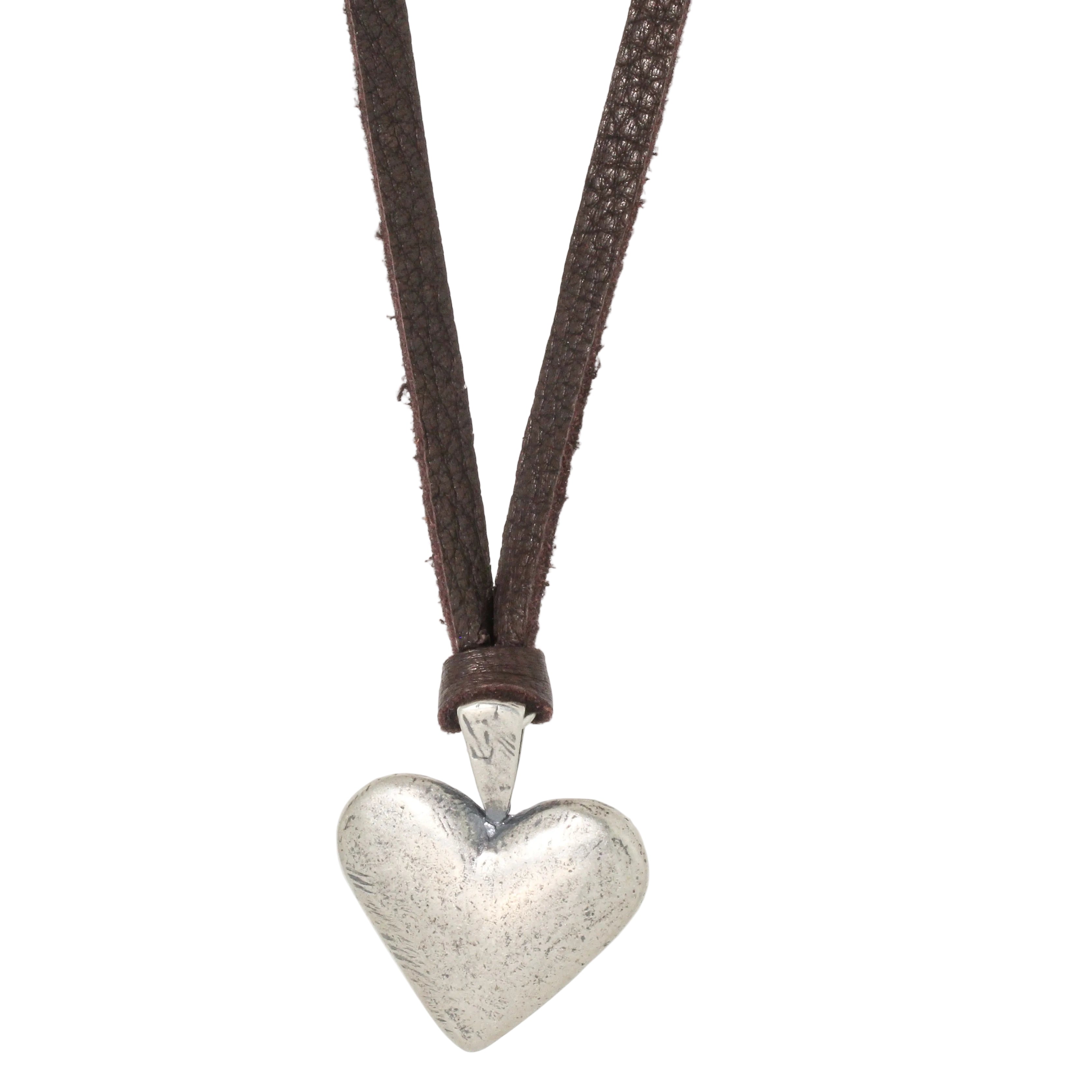 Heartland Dark Brown Leather Necklace
