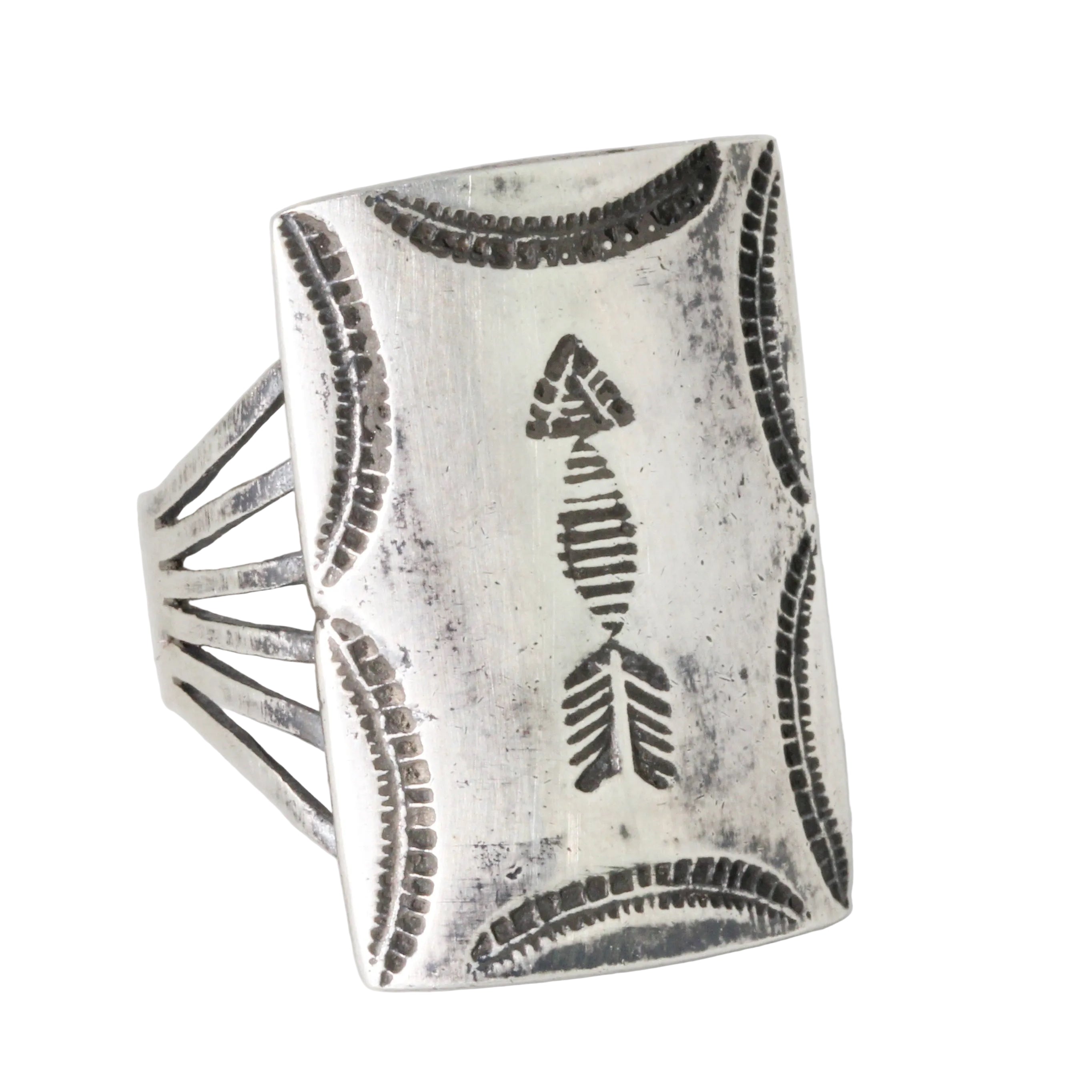 Blazing Arrow Shield Ring