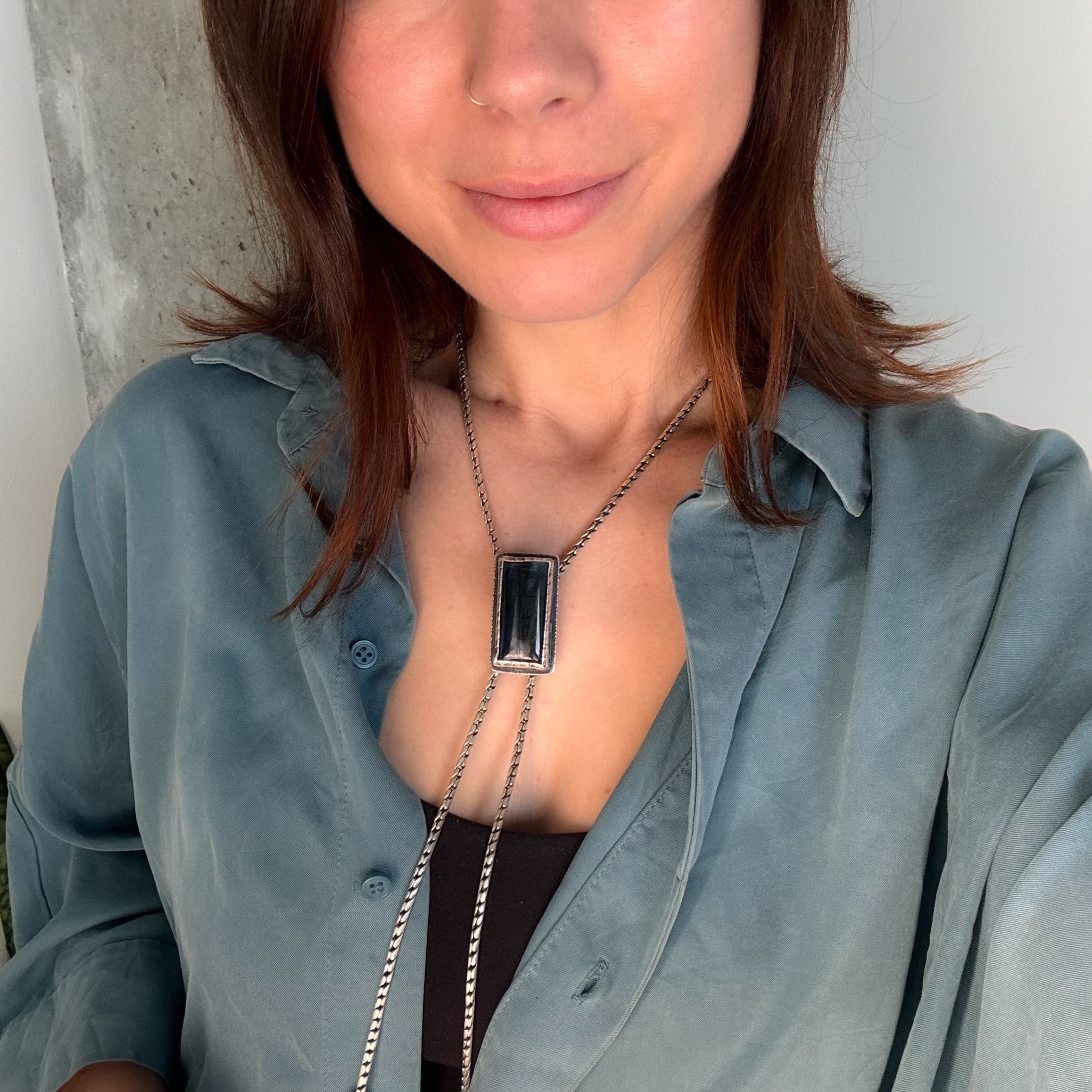 Labradorite Bolo Necklace