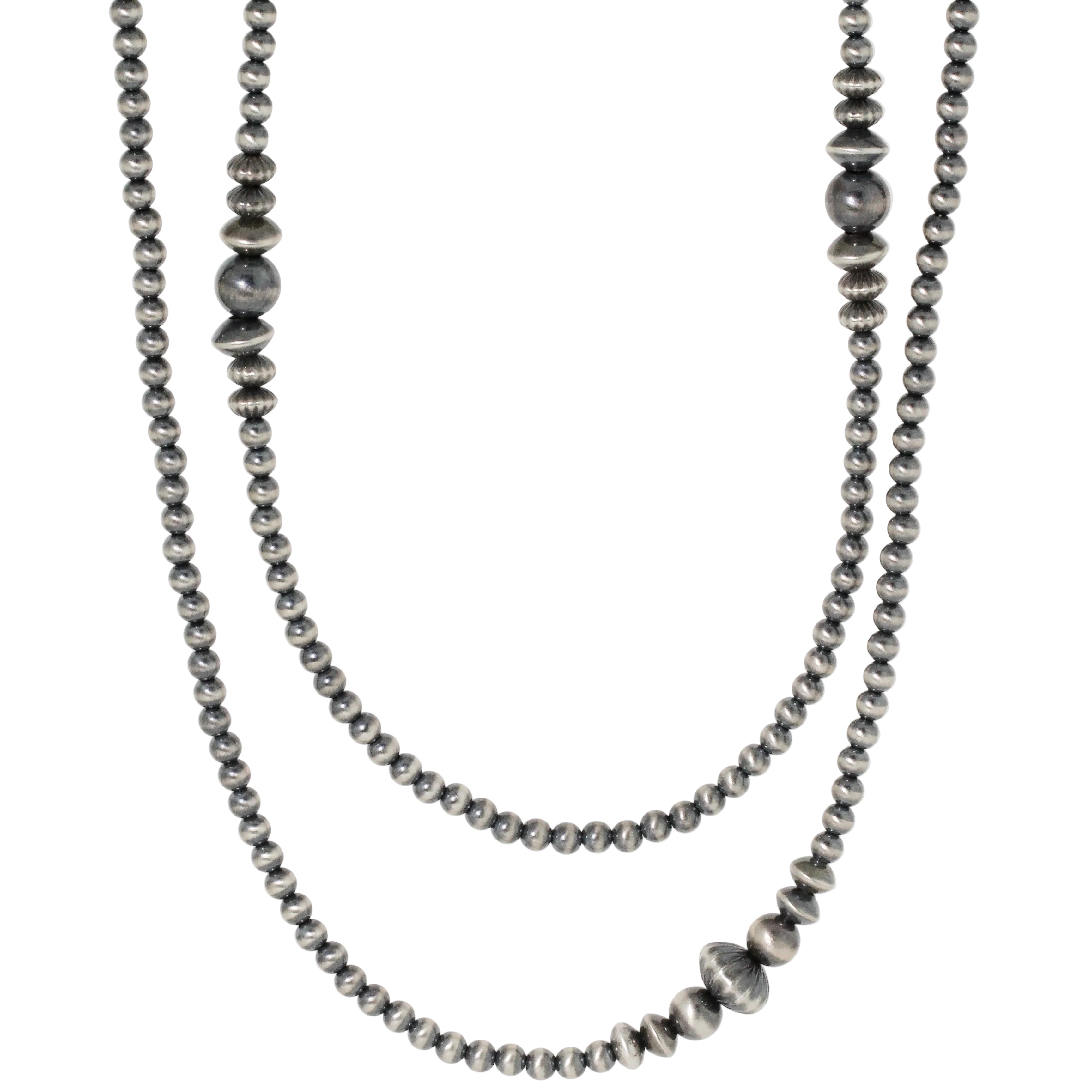 Long Navajo Pearl Strand Necklace