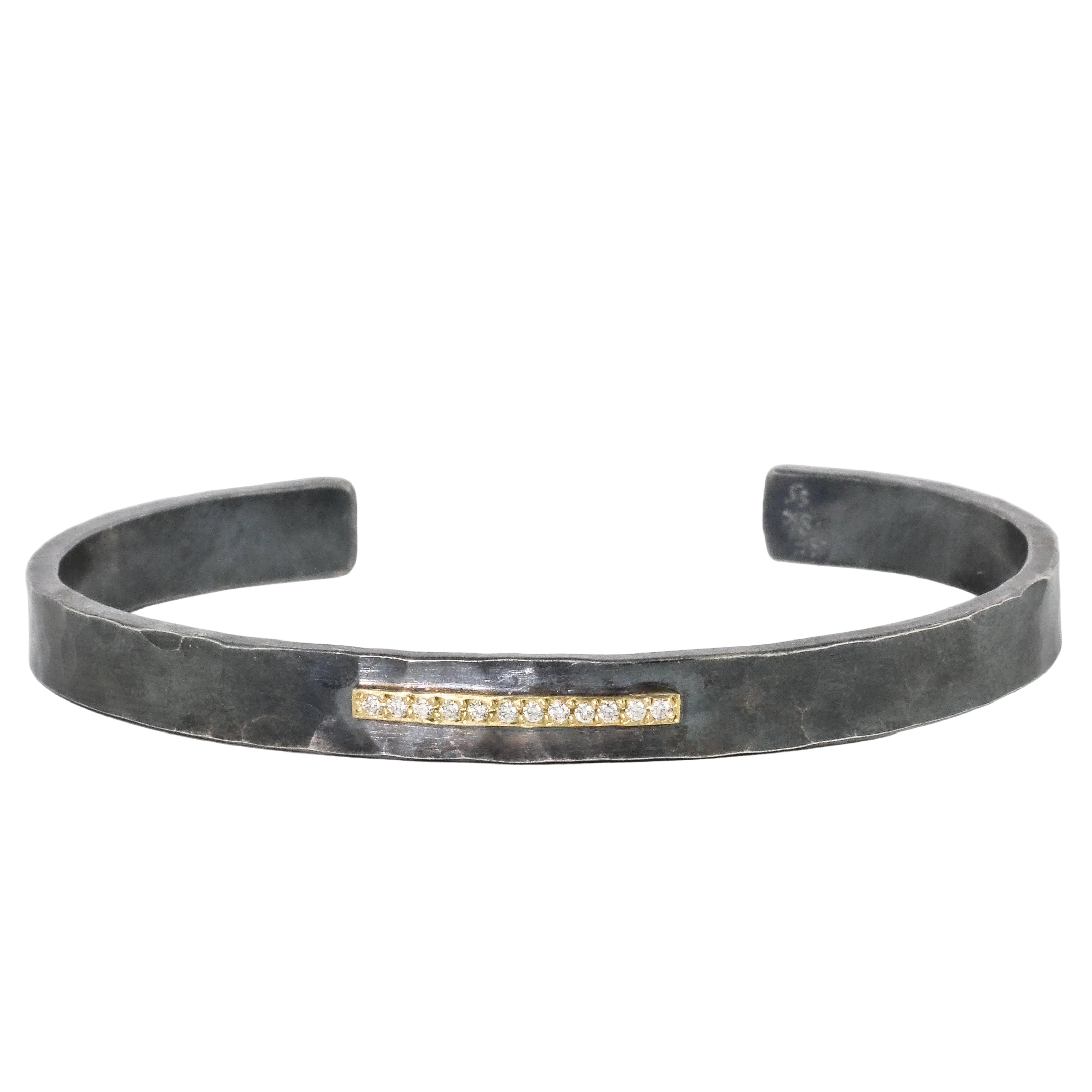 Diamond Bar Cuff Bracelet
