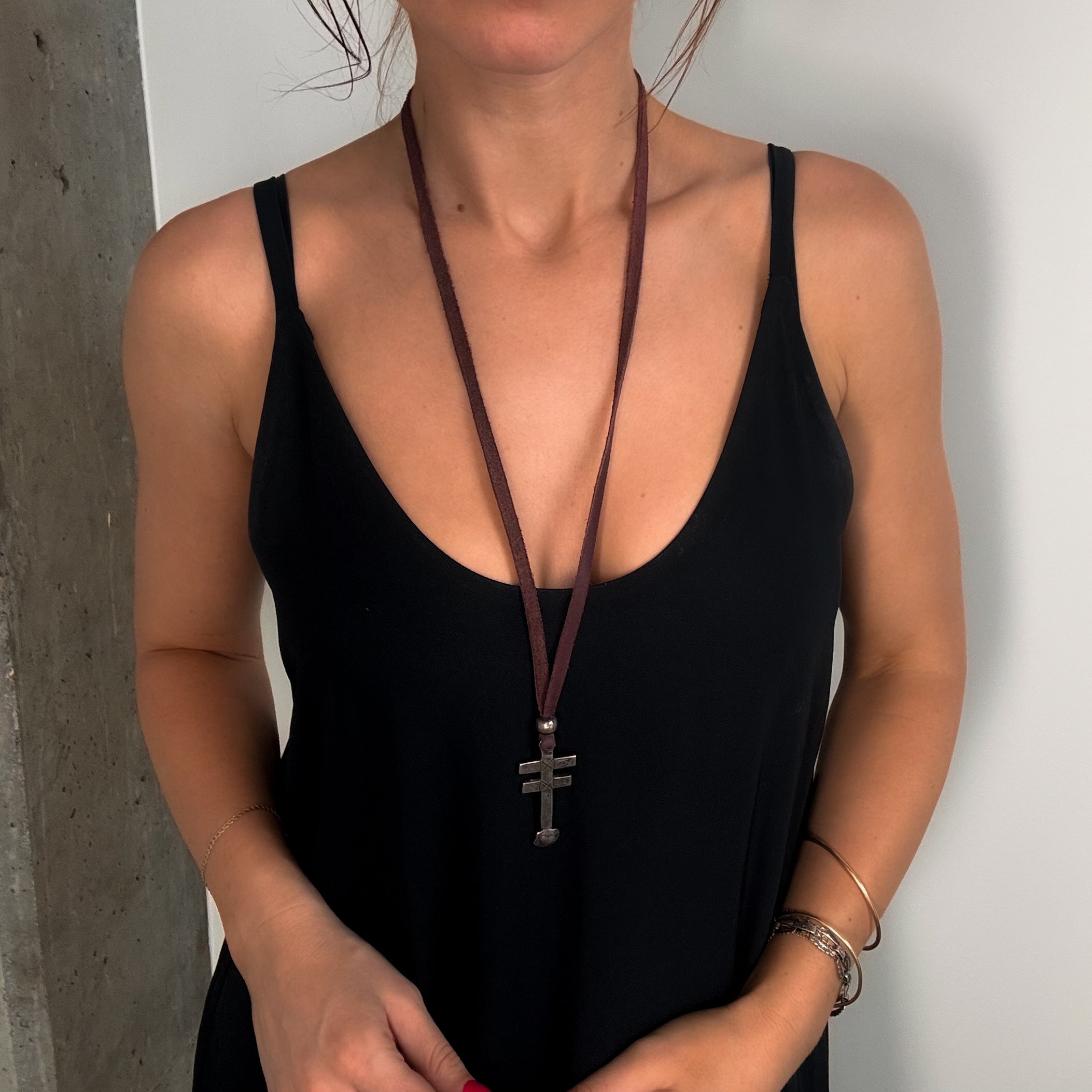 Jock Favour Isleta Cross Necklace