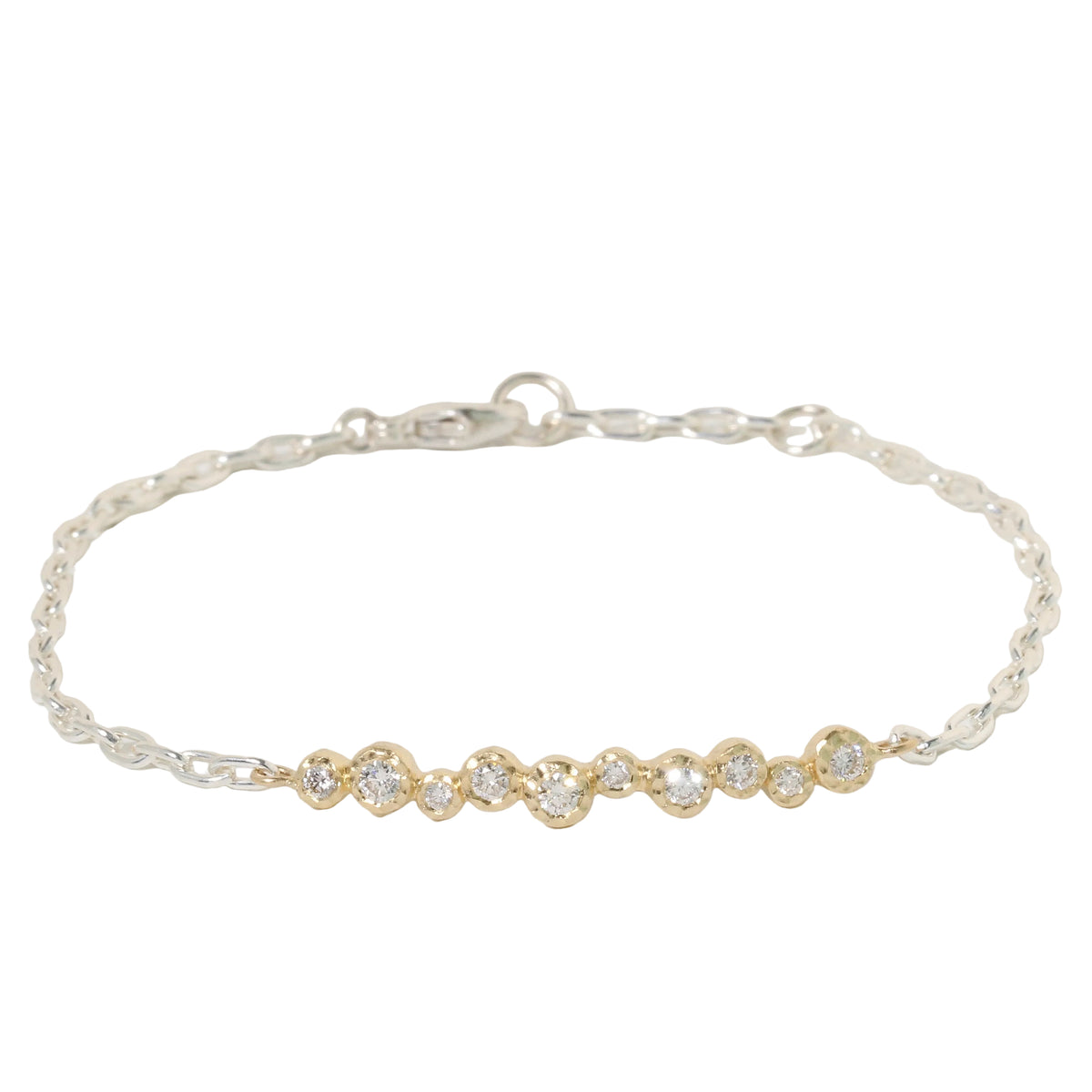 Diamond Bubble Bar Bracelet