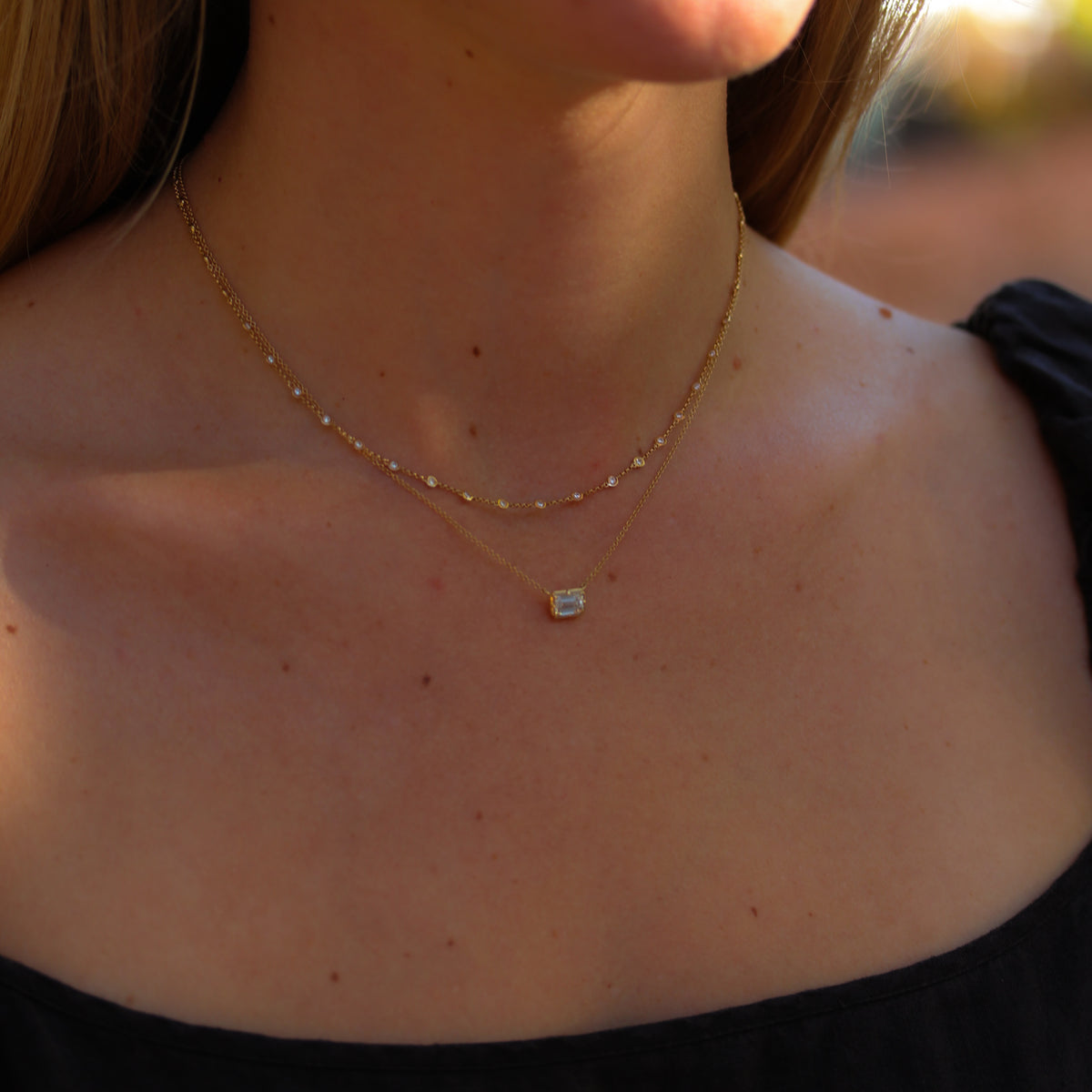 Stationed Diamond Chain Necklace