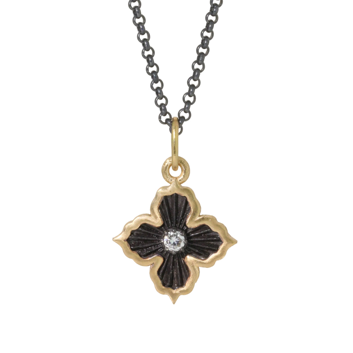 Baby Diamond Ruche “Forget Me Not” Charm