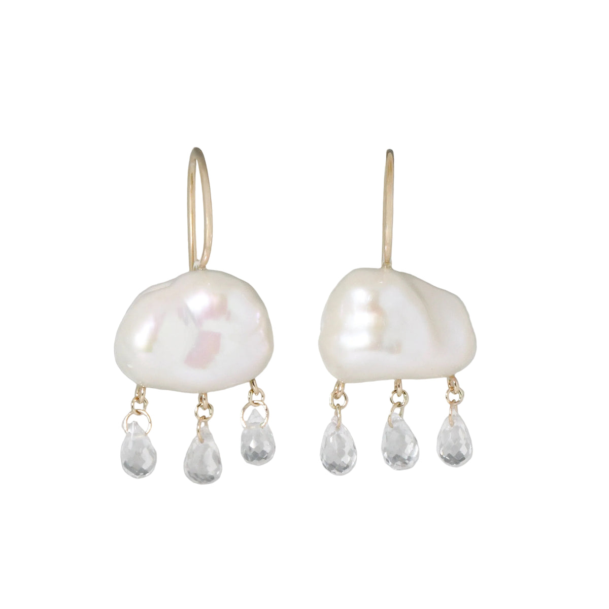 Rainy May Day Pearl Earrings