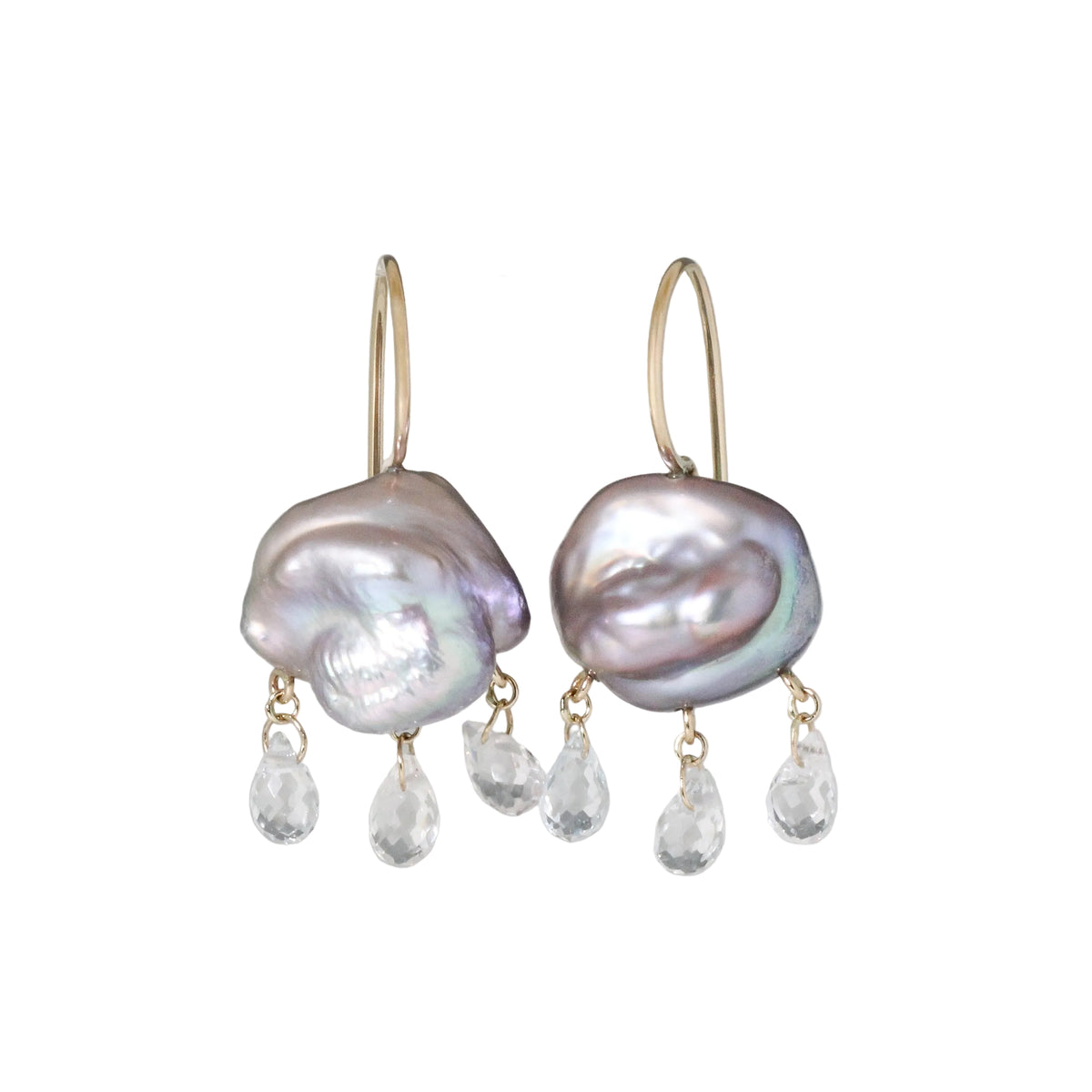Rainy October Day Pearl Earrings