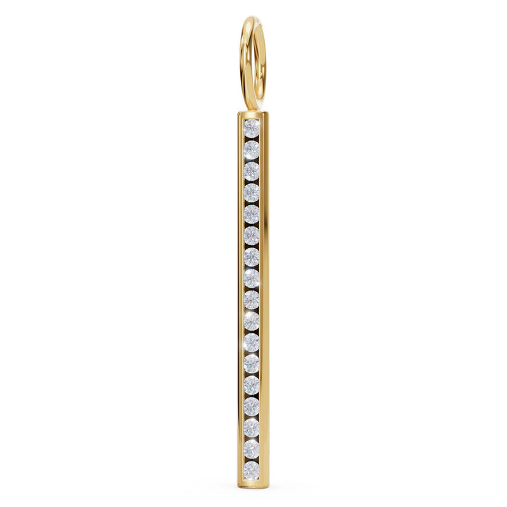 Pavé Gold Bar Charm