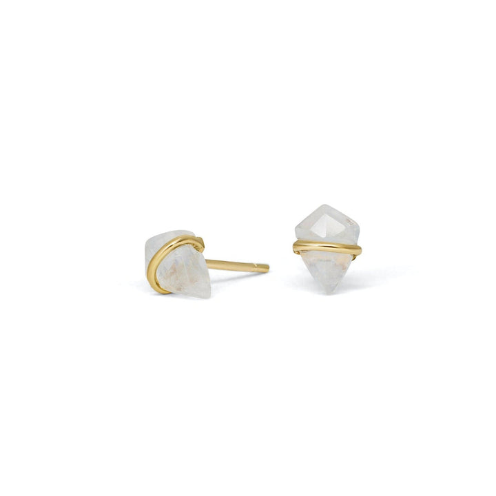 Moonstone Kite Stud Earrings