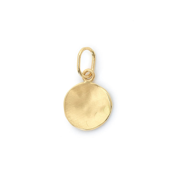 Hammered Disc Charm