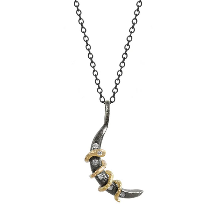 Snake Moon Necklace