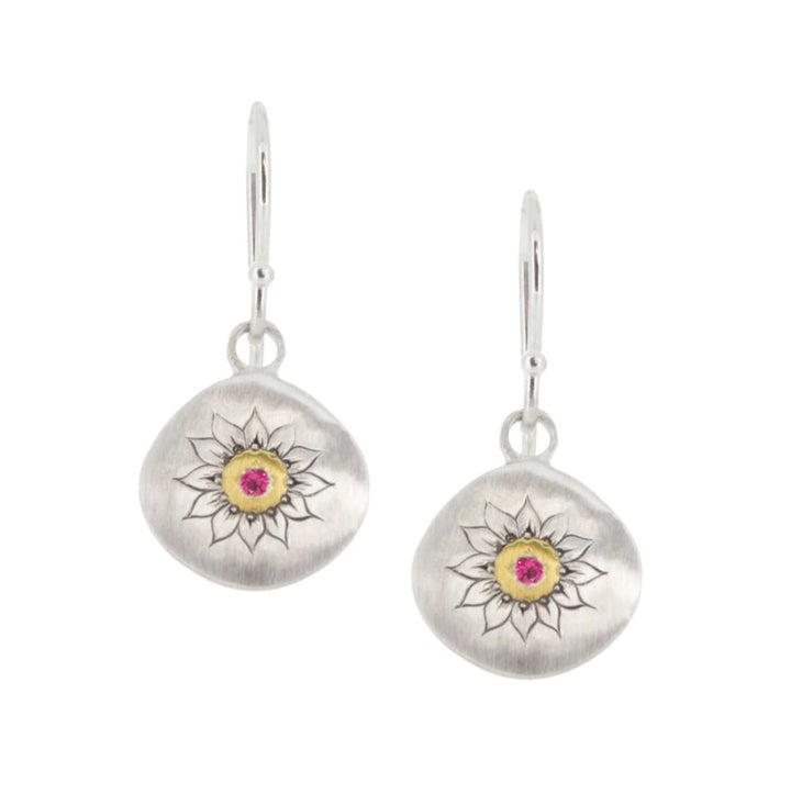 Soleil Ruby Charm Earrings