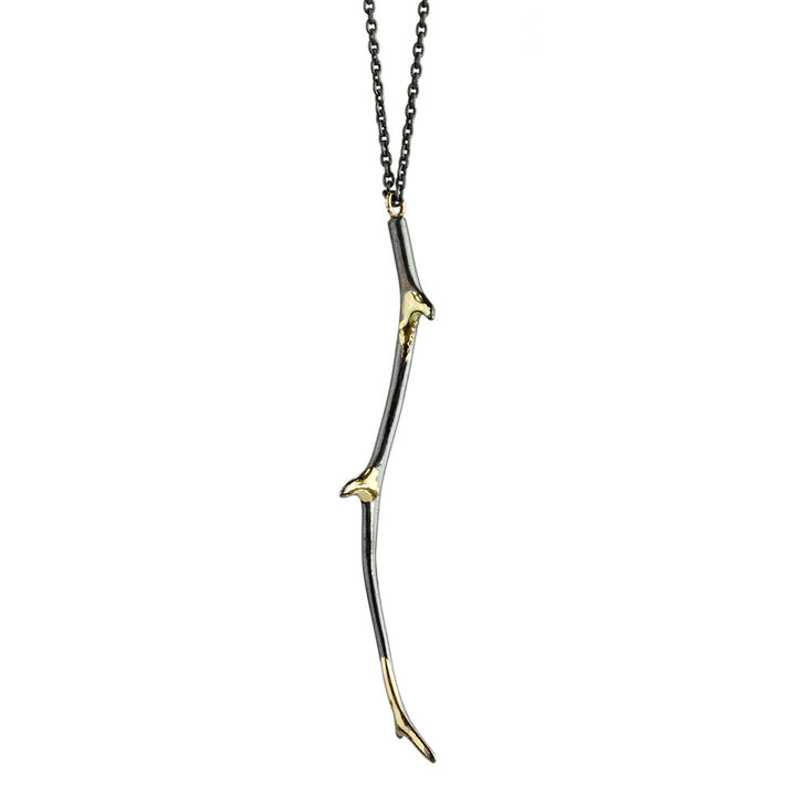 Small Gilded Antler Necklace