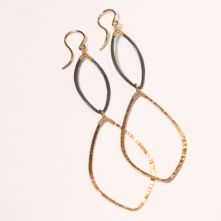 Double Marquis Drop Earrings