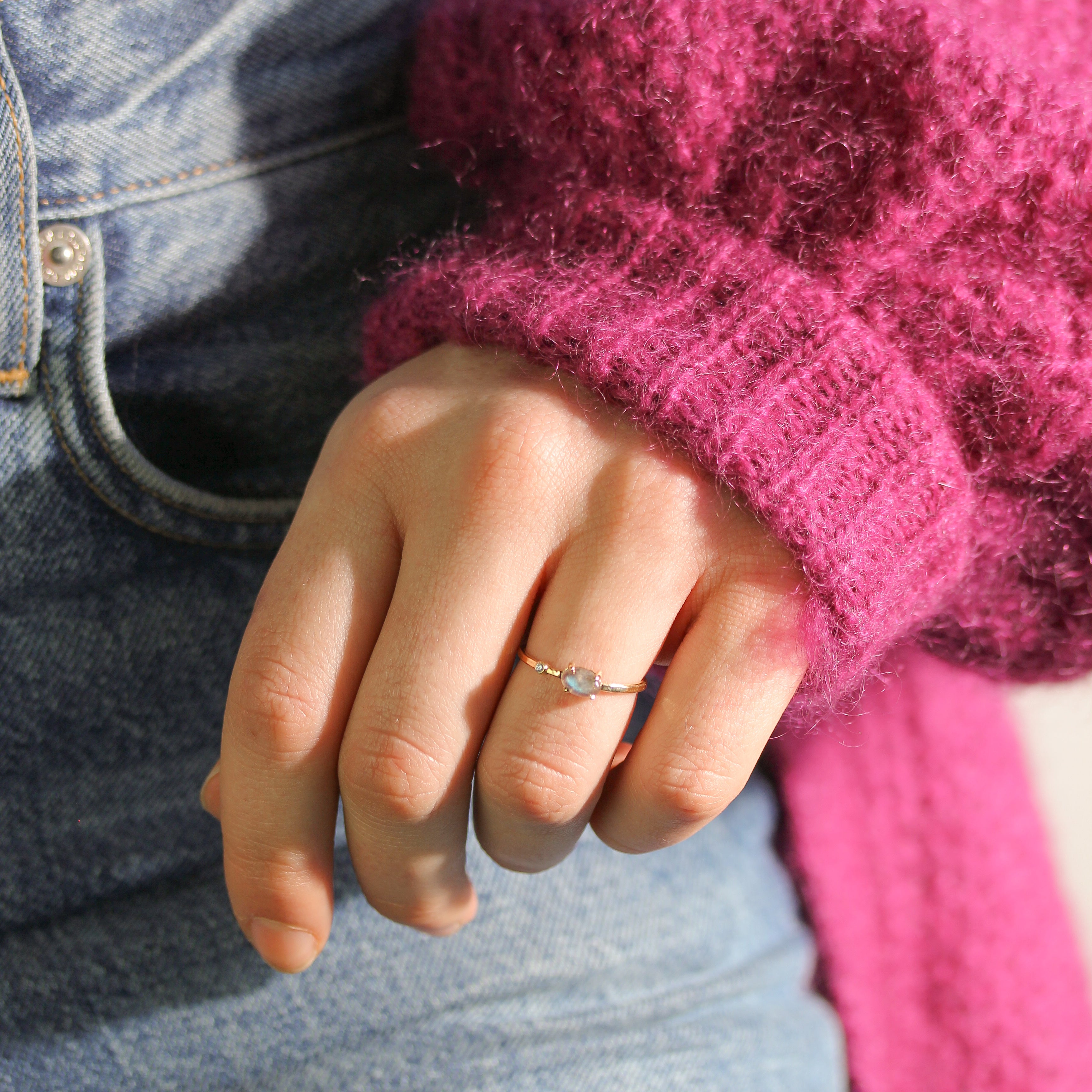 Labradorite Wink Ring