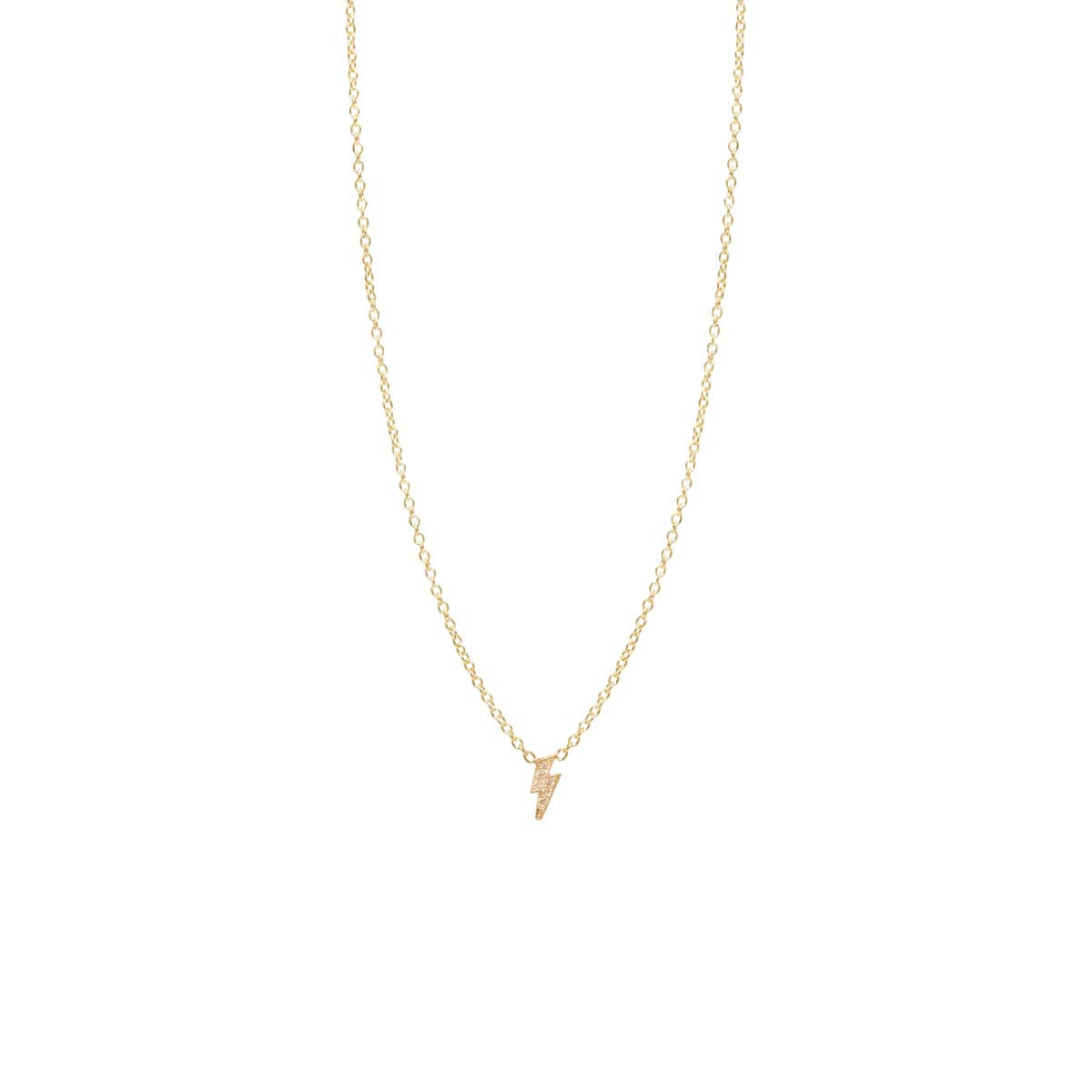 Pave Bolt Necklace