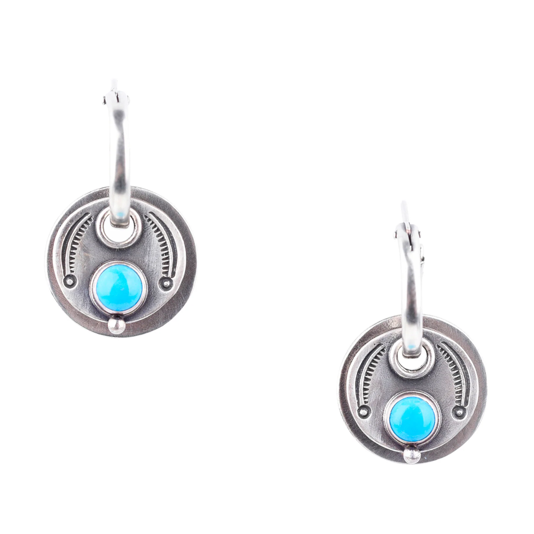 Dennis Hogan Pence Turquoise Earrings