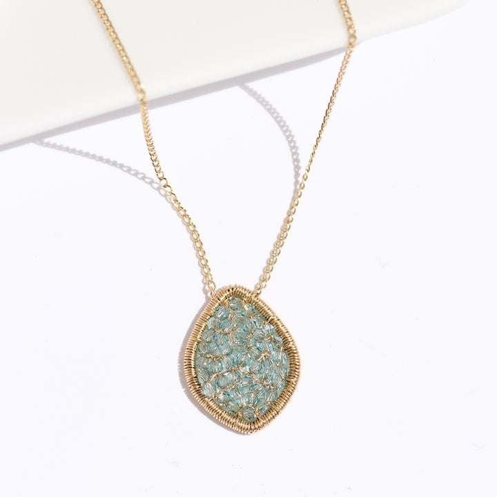 Aqua Mosaic Necklace