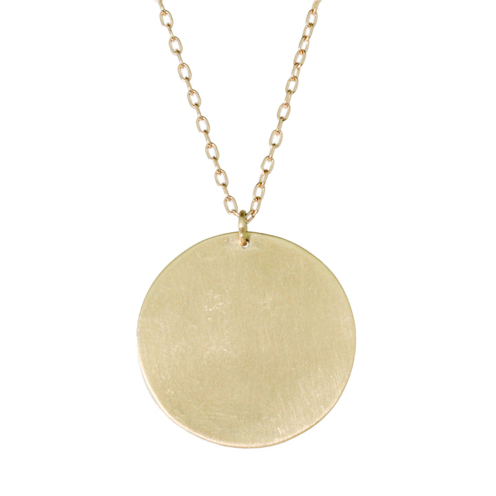 Parchment Disk Necklace