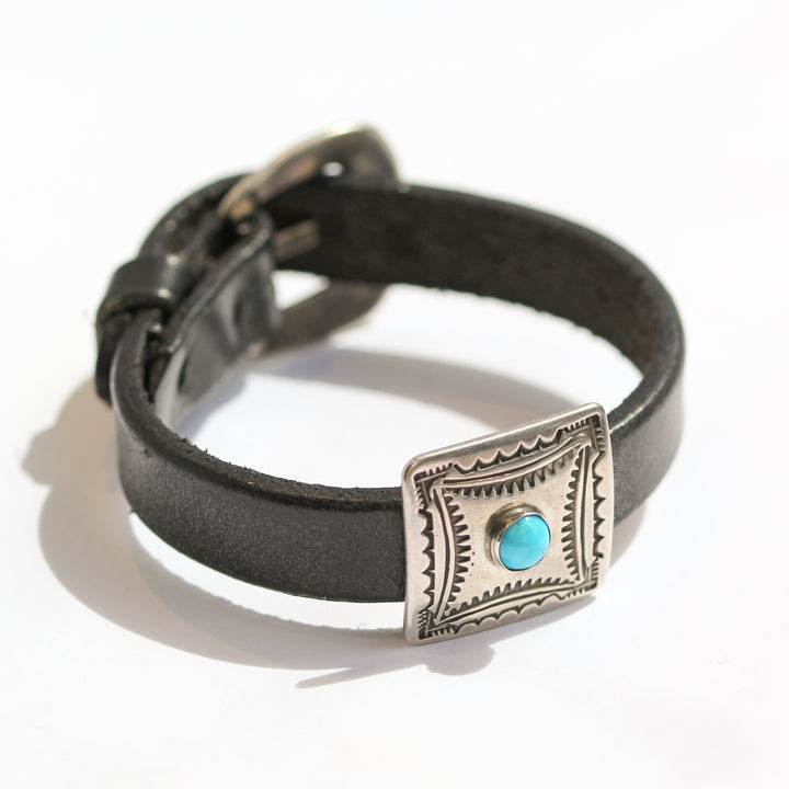 Turquoise Concho Watch Band Bracelet by Buffalo