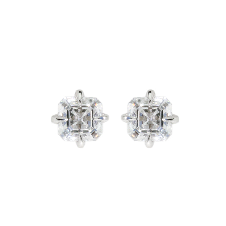 1.57ct Asscher Lab Diamond Stud Earrings