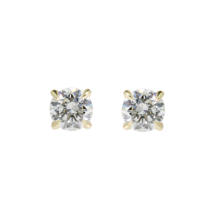 1.08ct Round Lab Diamond Stud Earrings