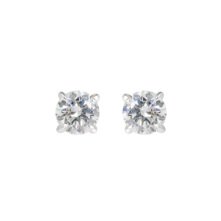 1.04ct Round Lab Diamond Stud Earrings