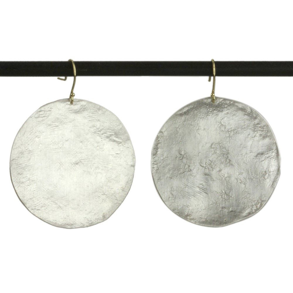 Large Disc Paper Moon Earrings