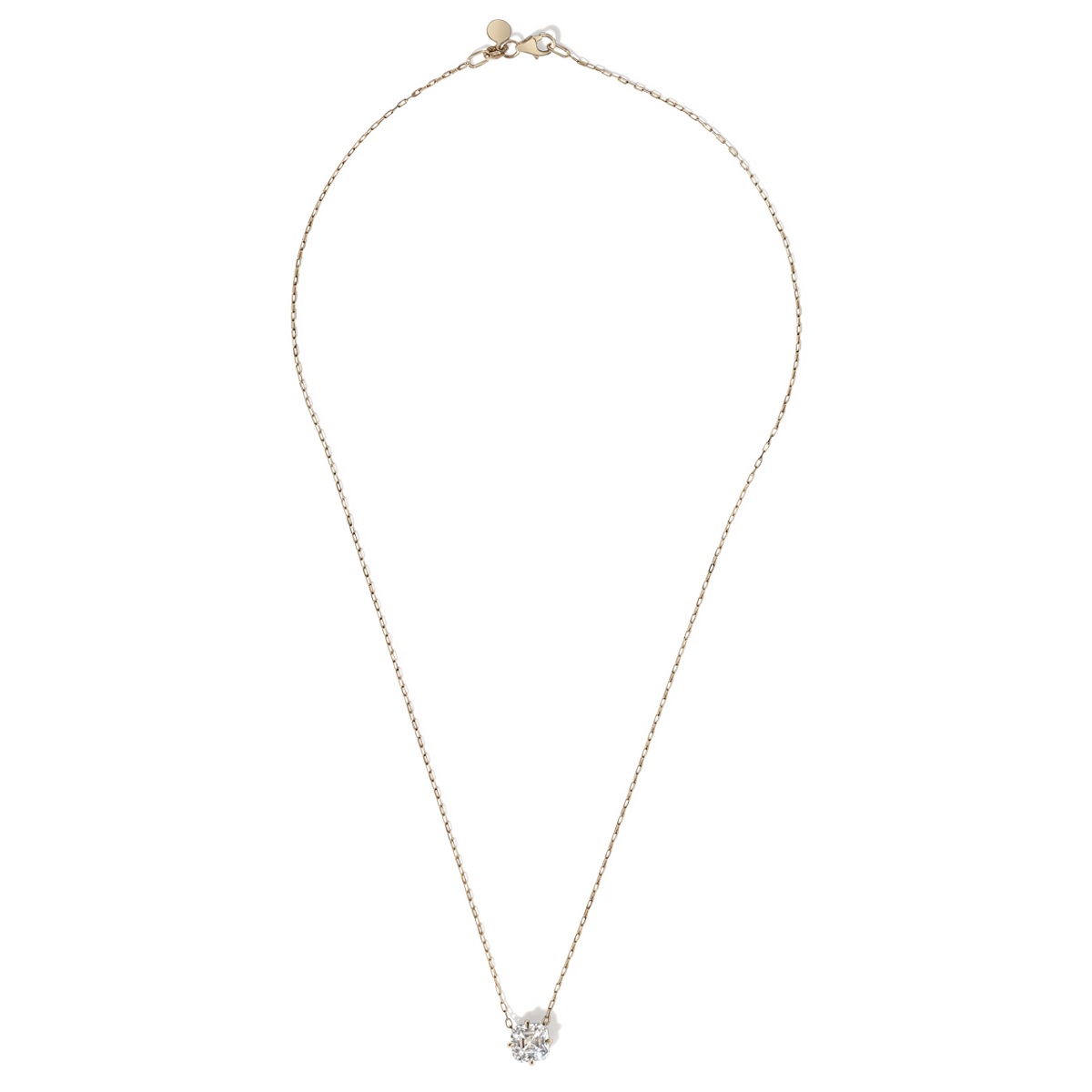 Asscher Diamond Pendant Necklace